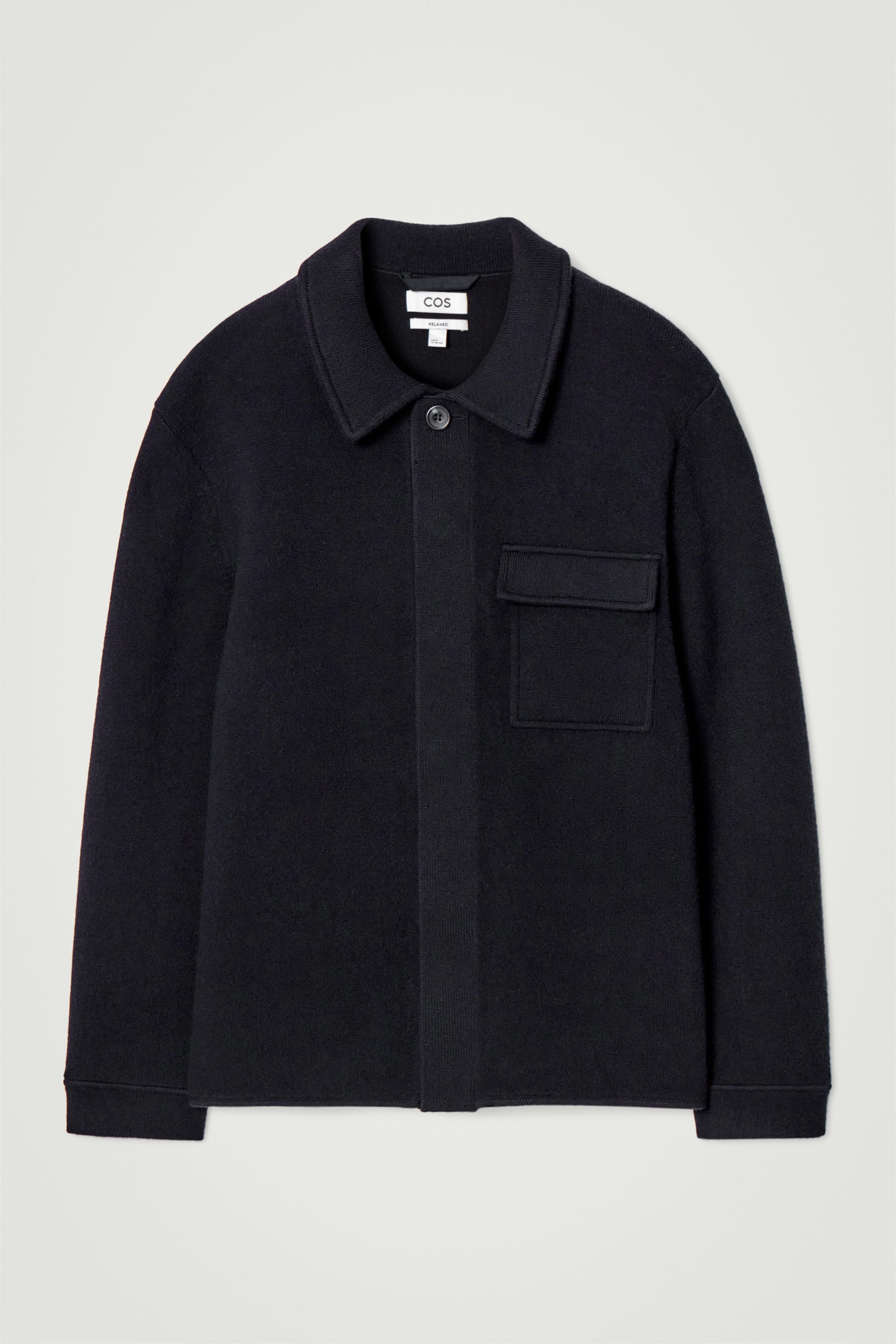 RELAXED DOUBLEFACED WOOL OVERSHIRT