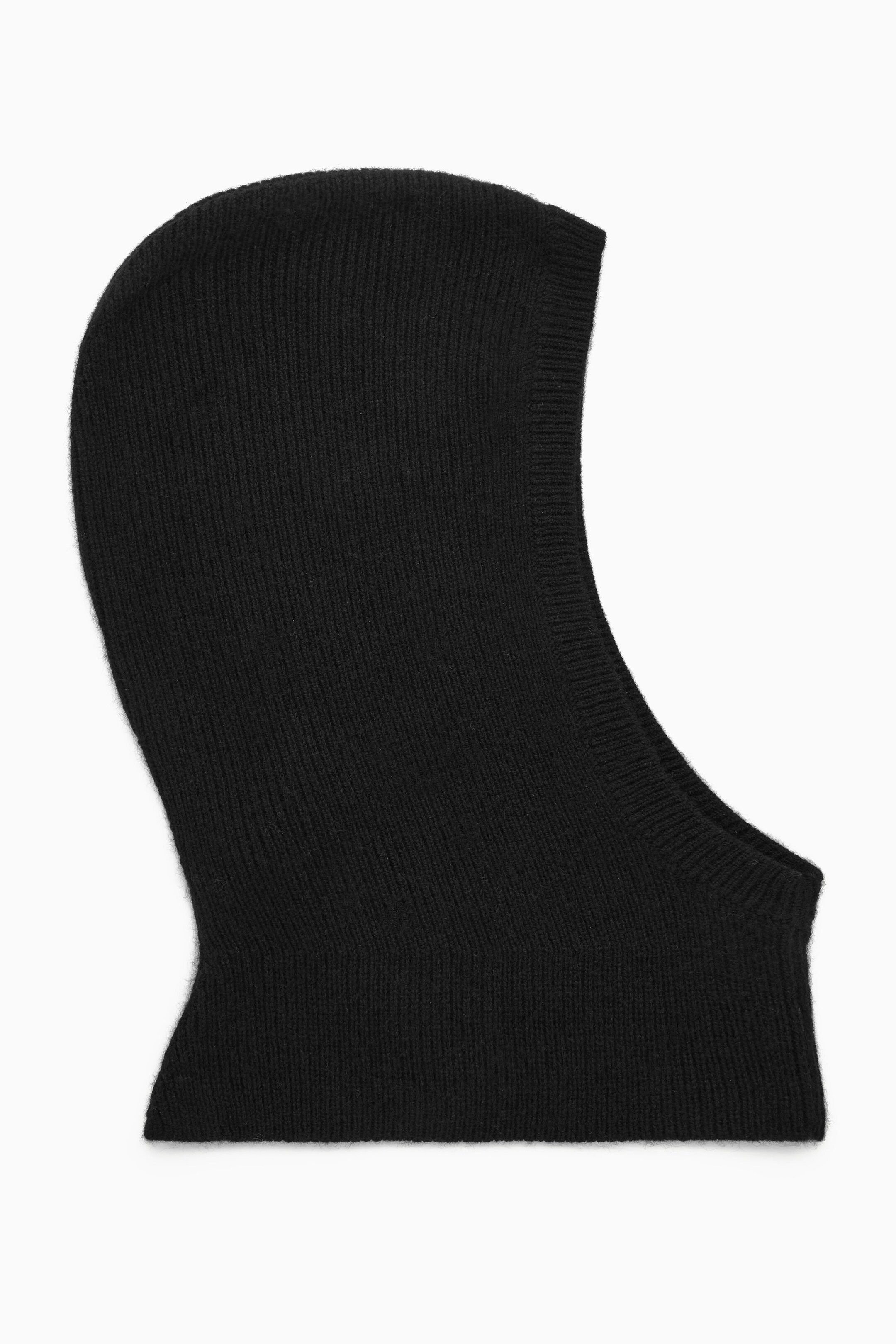 RIBBED WOOL-CASHMERE BALACLAVA