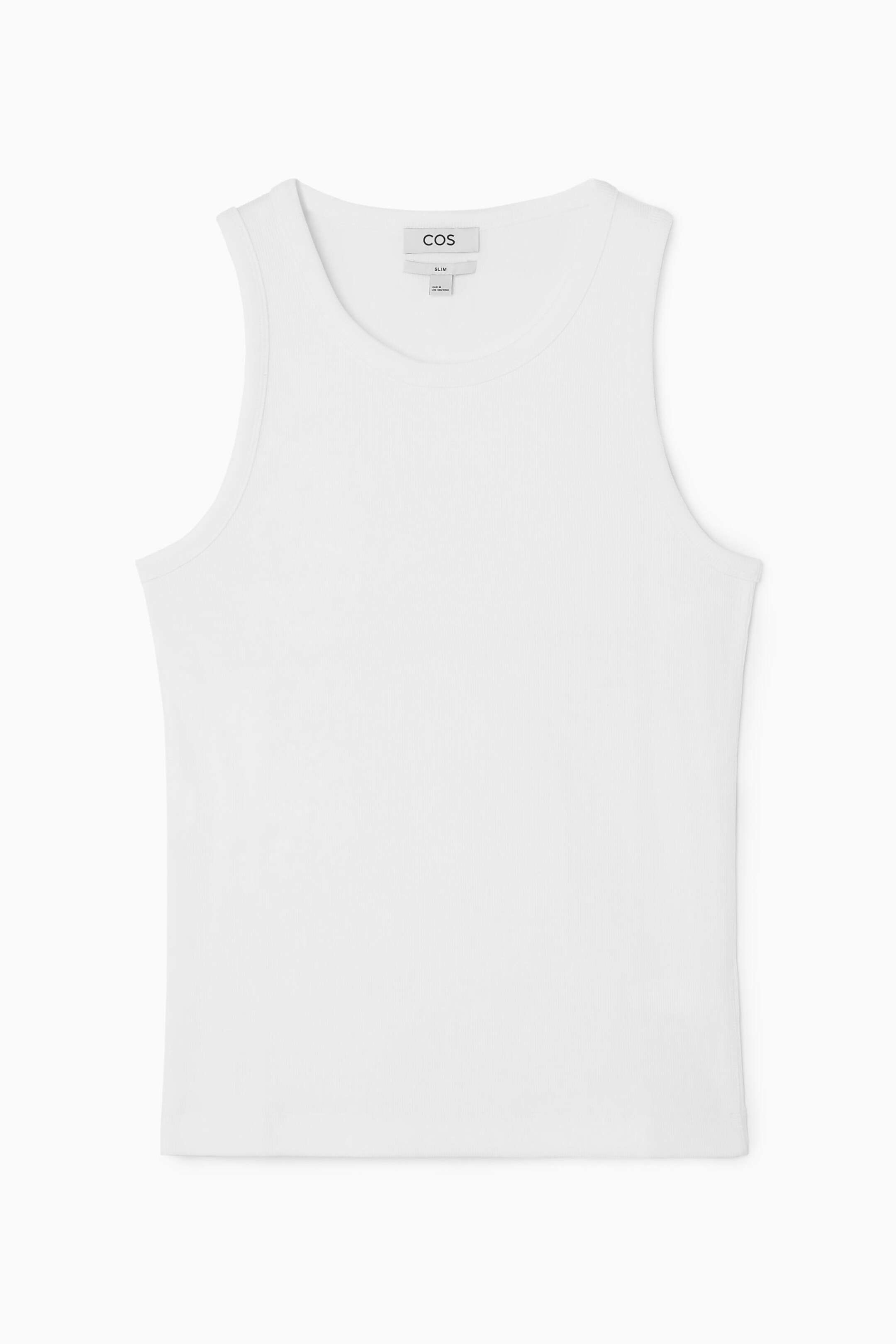 SLIM RIBBED COTTON TANK TOP