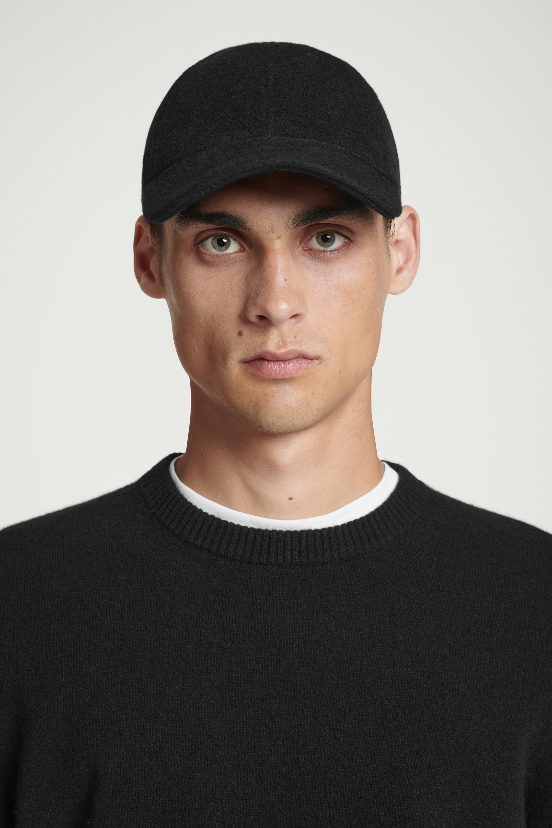 WOOL-BLEND BASEBALL CAP