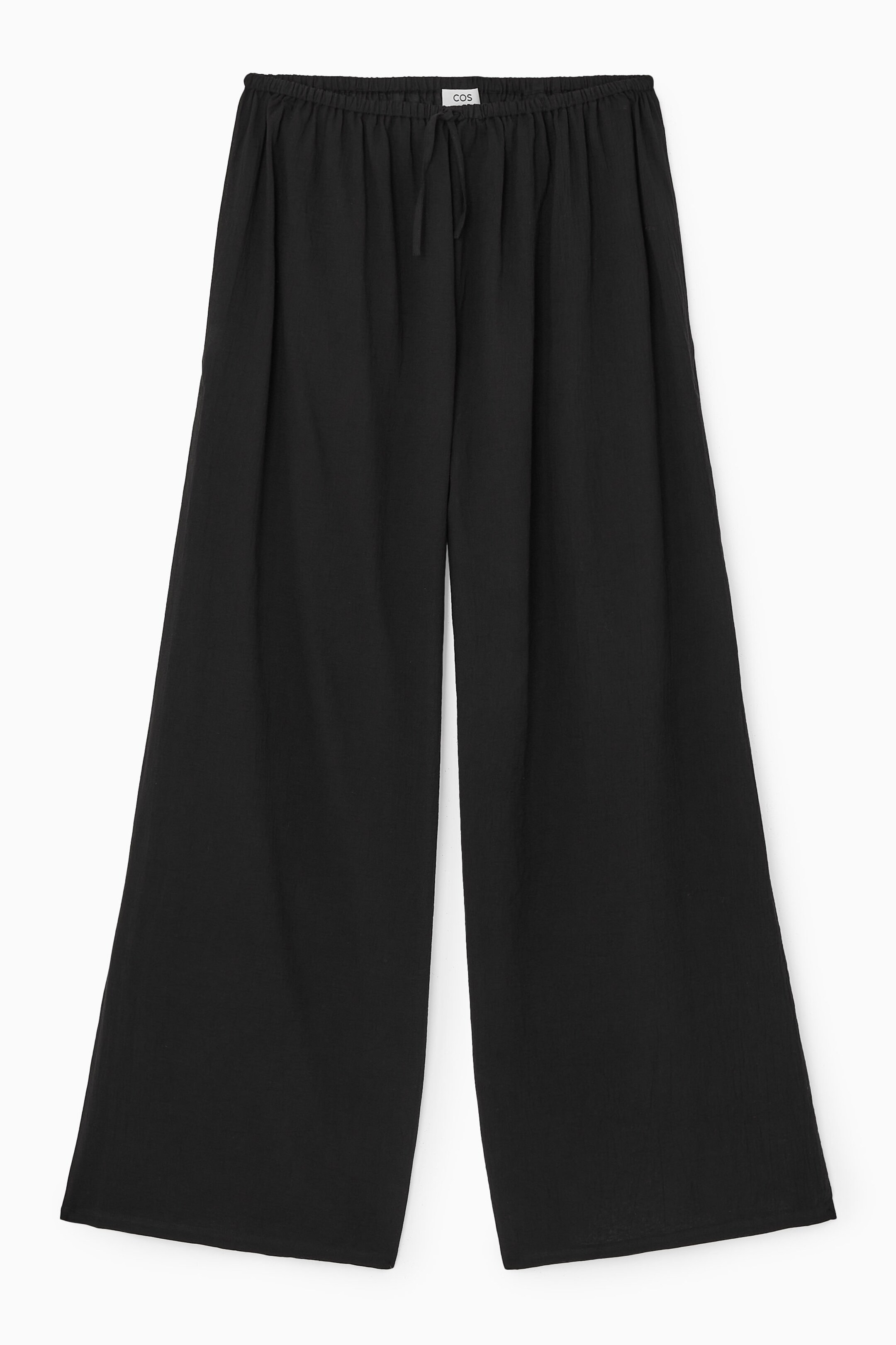 SEMI-SHEER DRAWSTRING PANTS