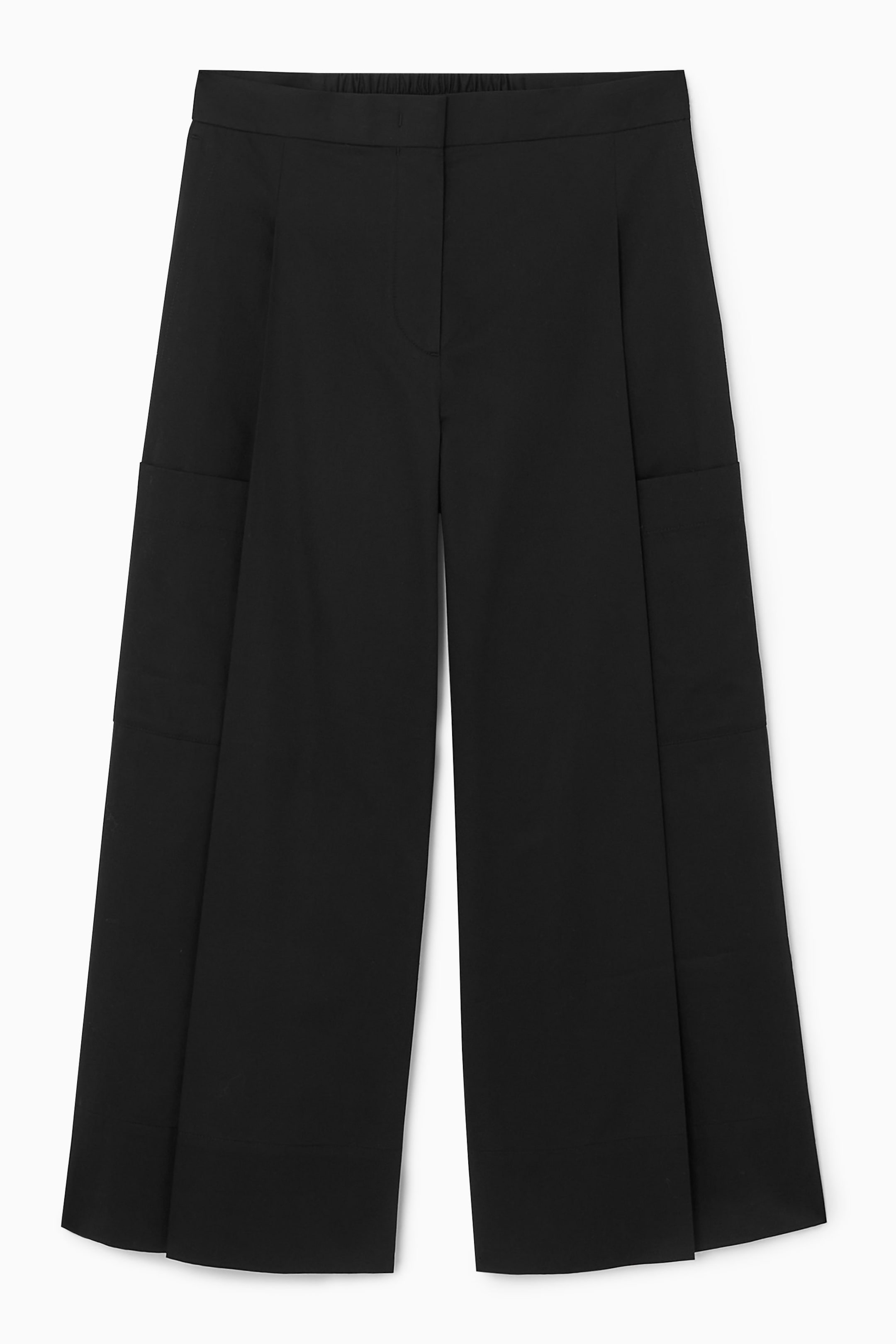 JUPE-CULOTTE À PLIS TAILLE ÉLASTIQUÉE