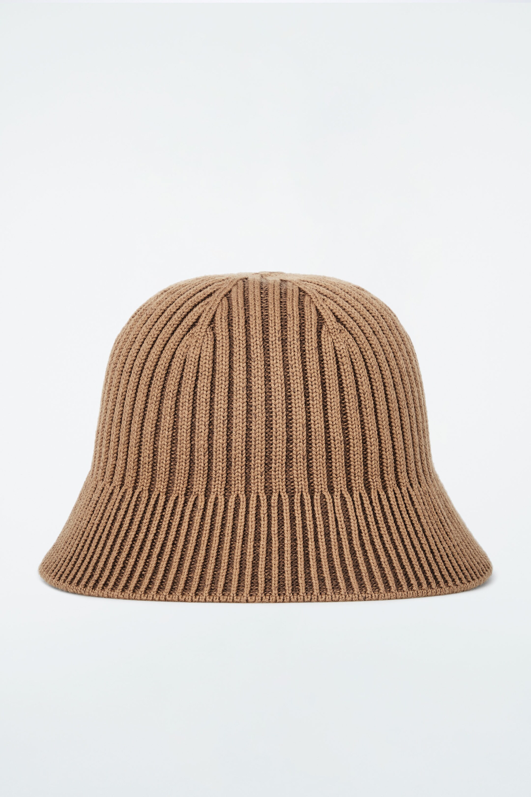 RIBBED-KNIT BUCKET HAT