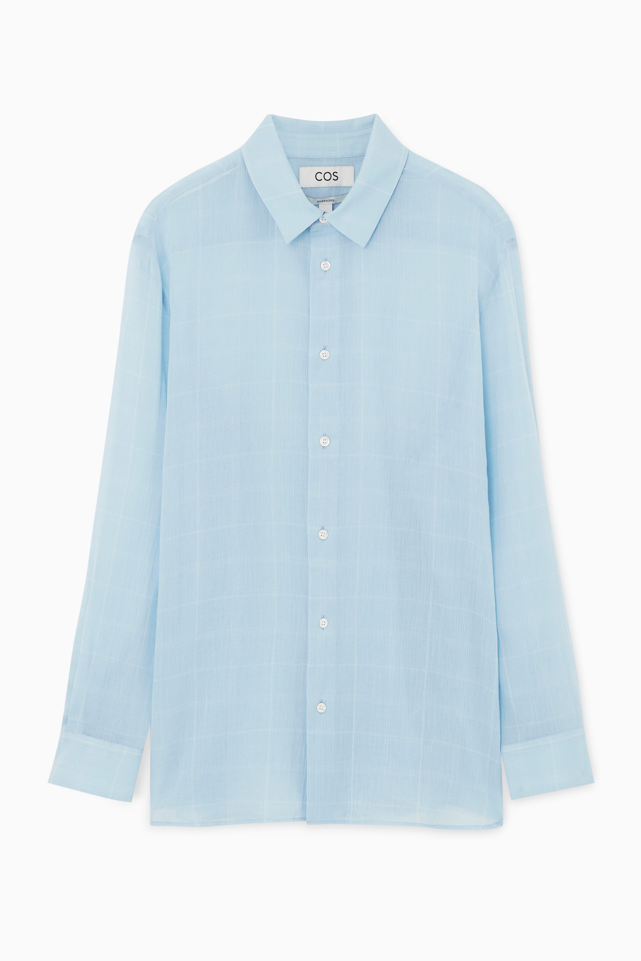 OVERSIZE SHEER CHECKED SHIRT