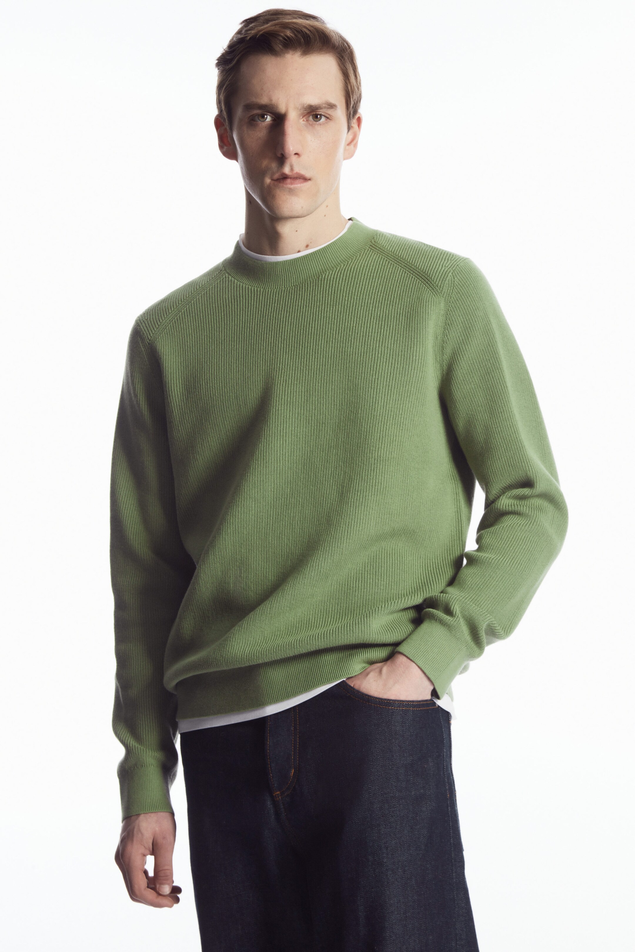 RIBBED-KNIT JUMPER