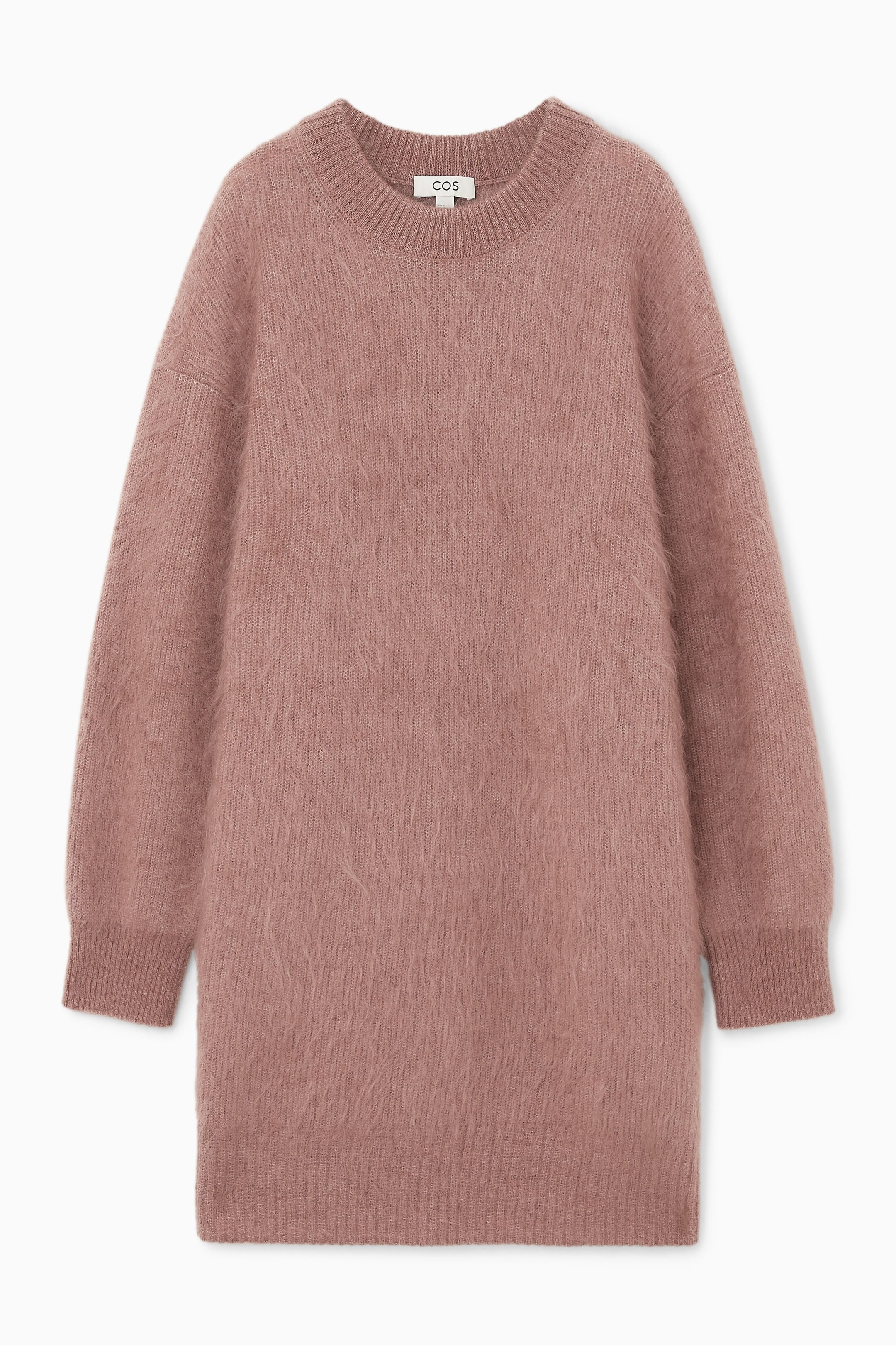 TEXTURED MOHAIR-BLEND DRESS