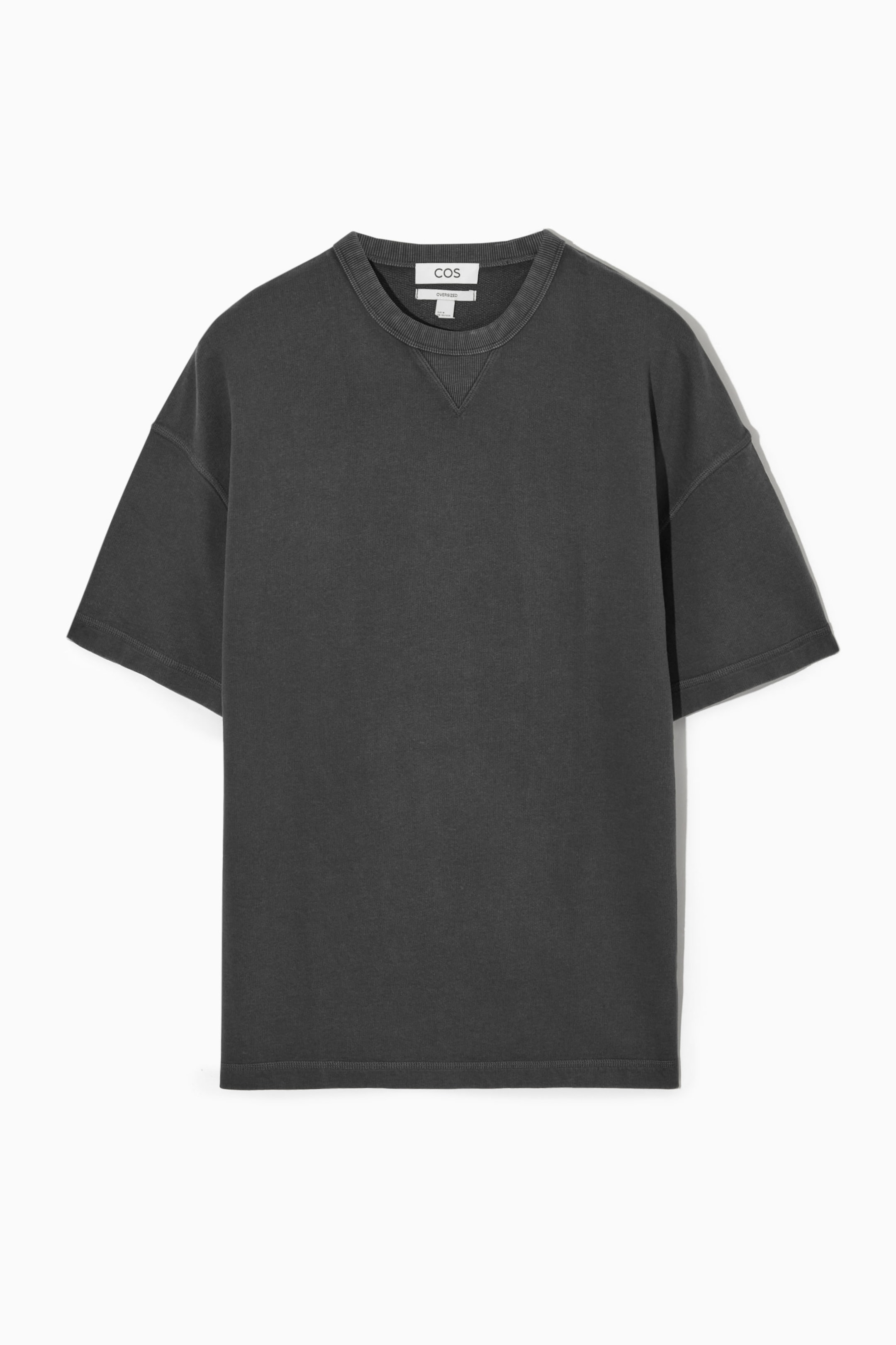 OVERSIZED HEAVYWEIGHT SHORT-SLEEVED SWEATSHIRT