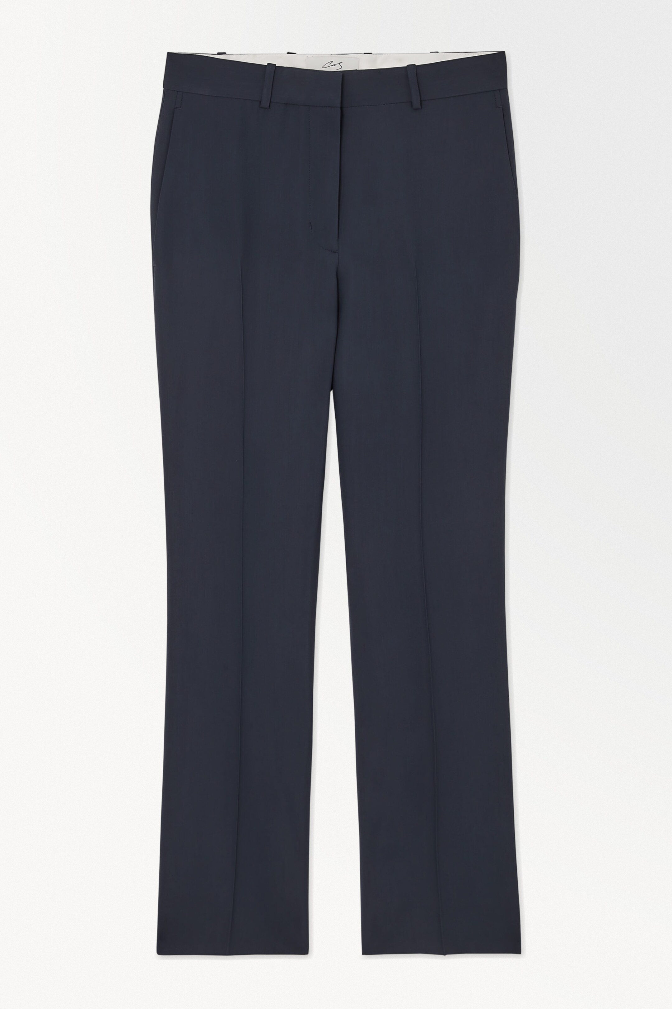 THE WOOL TWILL CIGARETTE TROUSERS