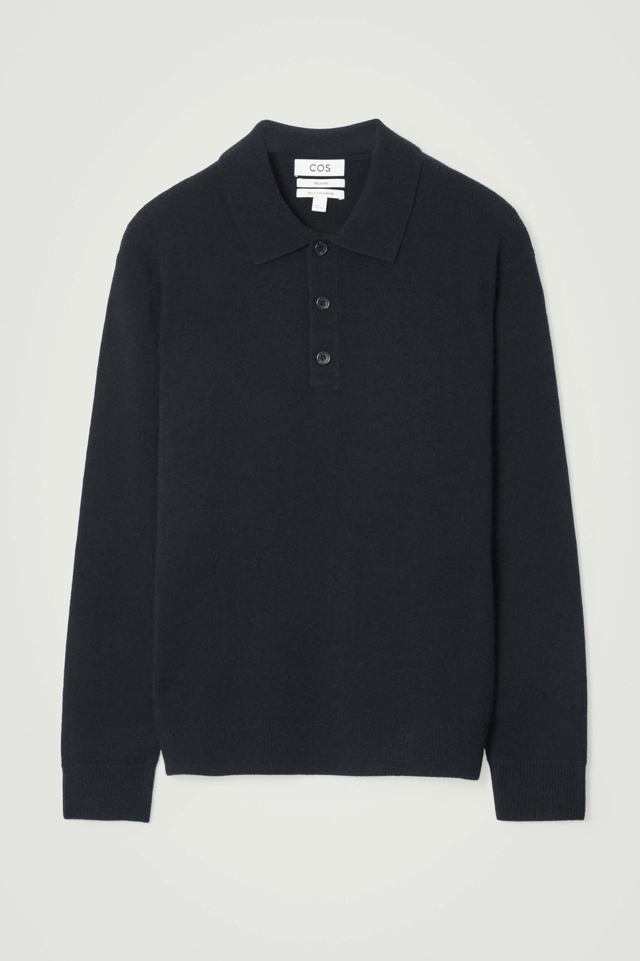 PURE CASHMERE POLO SHIRT