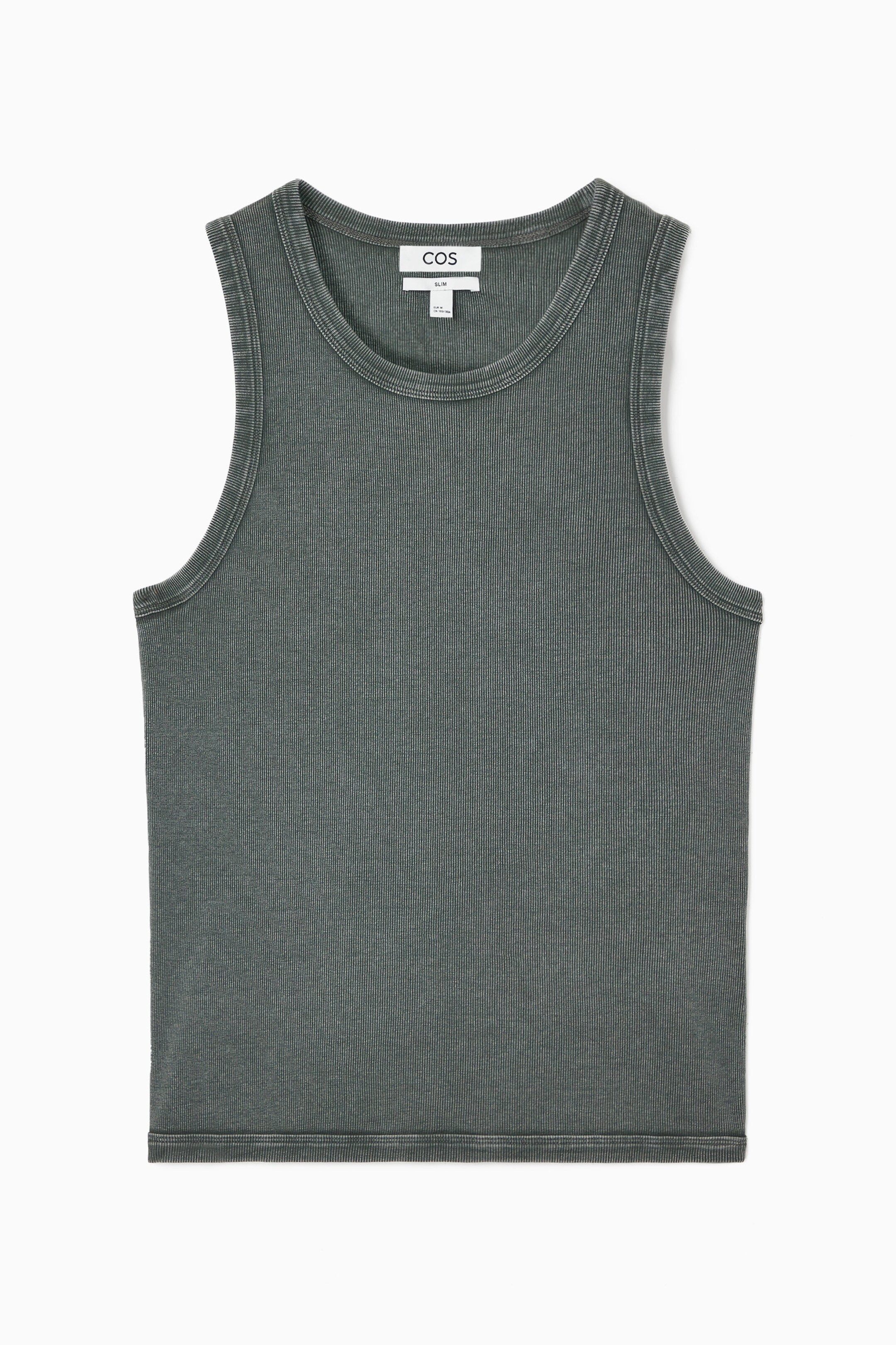 SCHMAL GESCHNITTENES TANKTOP MIT ACID-WASCHUNG