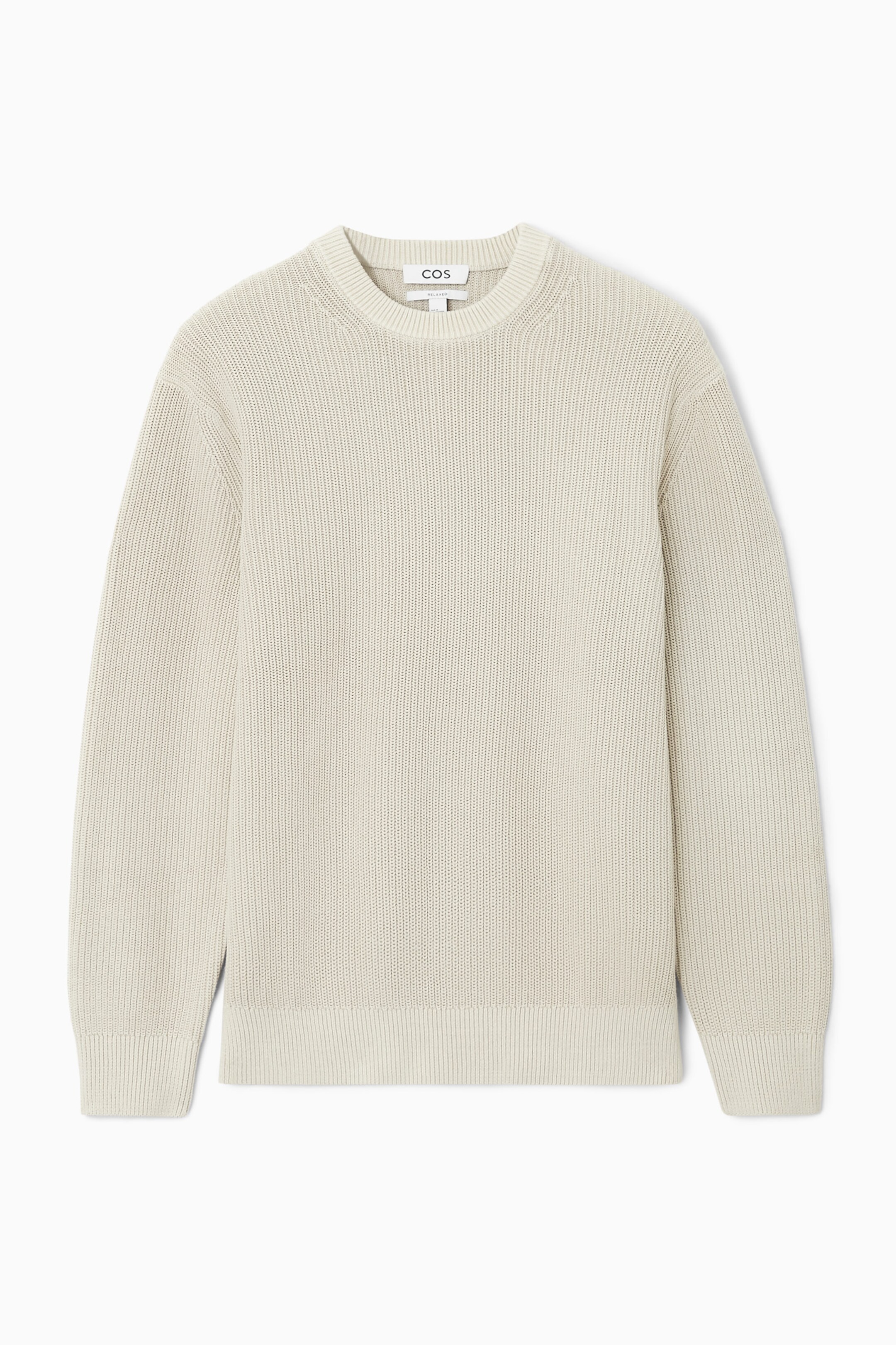 STONE-WASHED KNITTED JUMPER