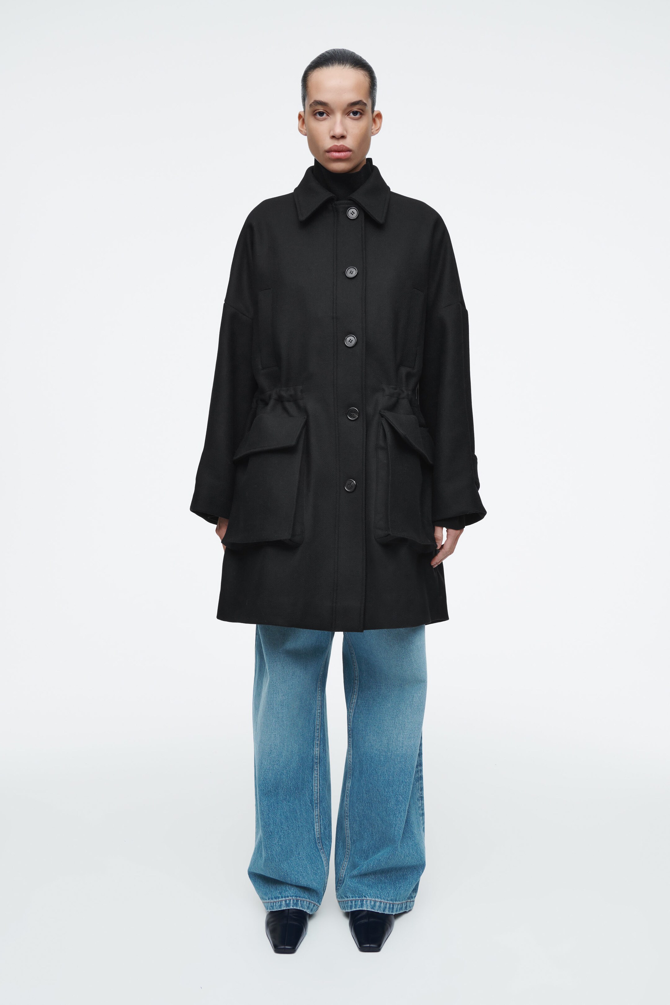 MANTEAU WORKWEAR OVERSIZE EN LAINE