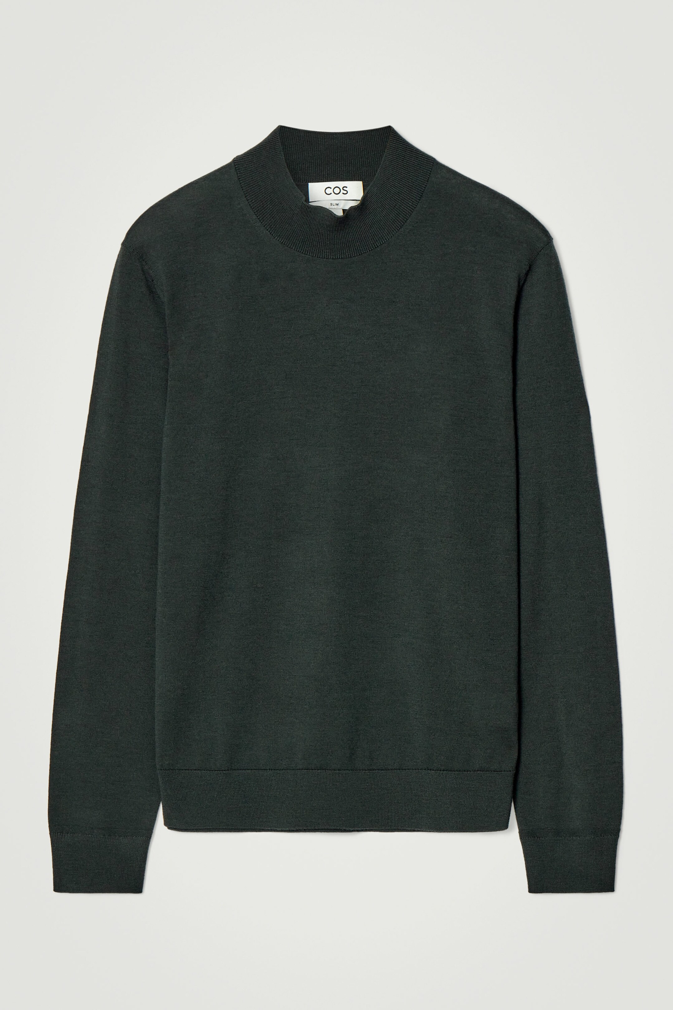 MERINO WOOL MOCK-NECK JUMPER