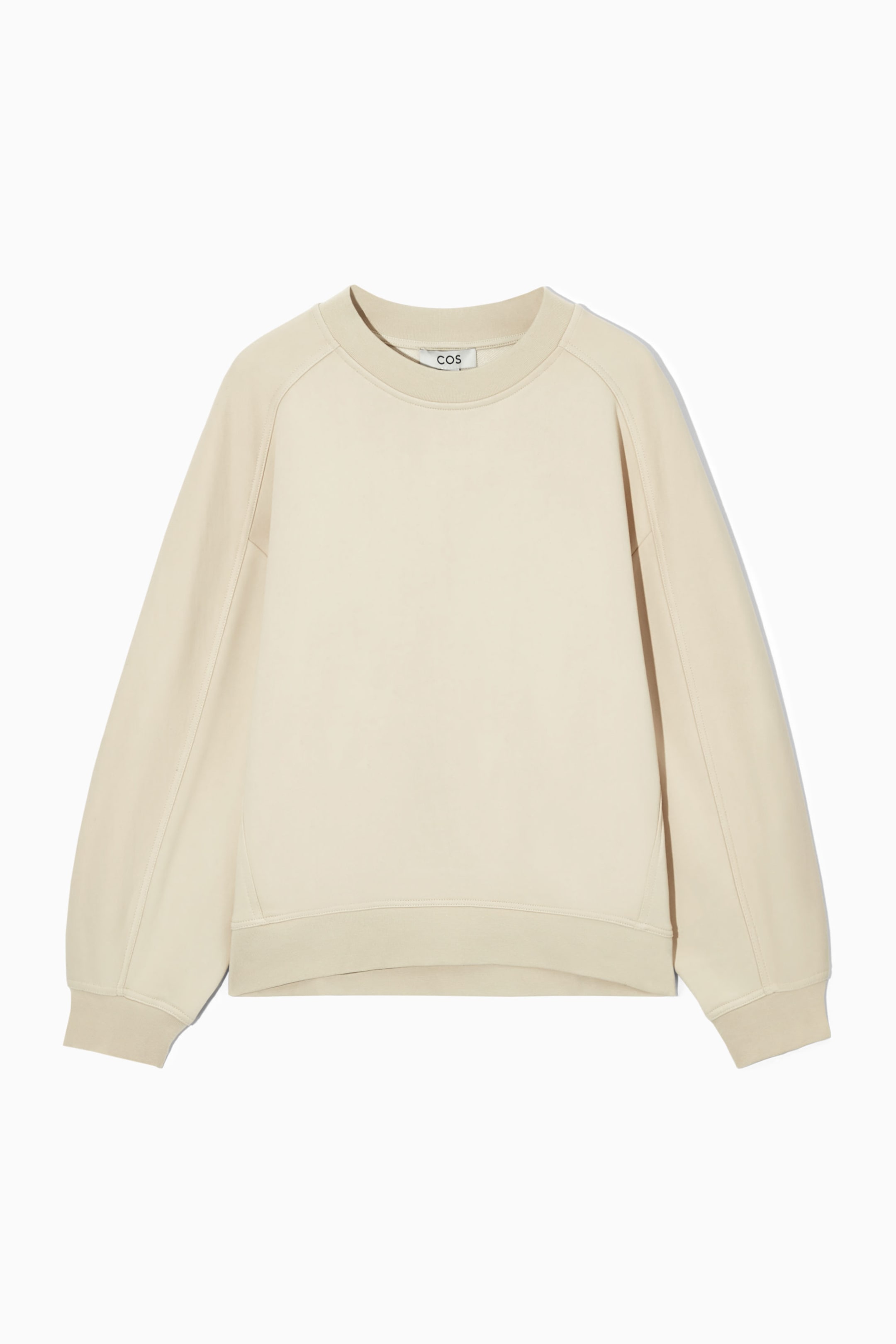 CONTRAST-PANEL CREW-NECK SWEATSHIRT