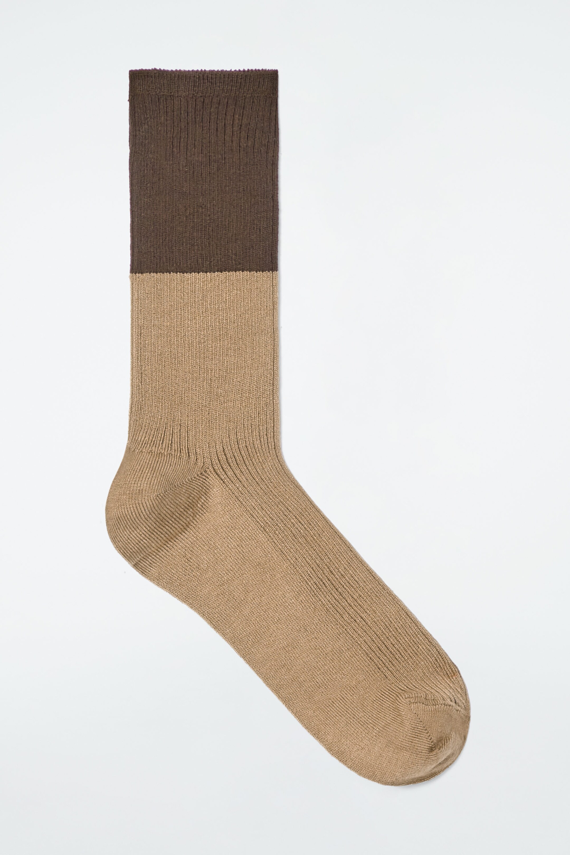 COLOUR-BLOCK COTTON SOCKS