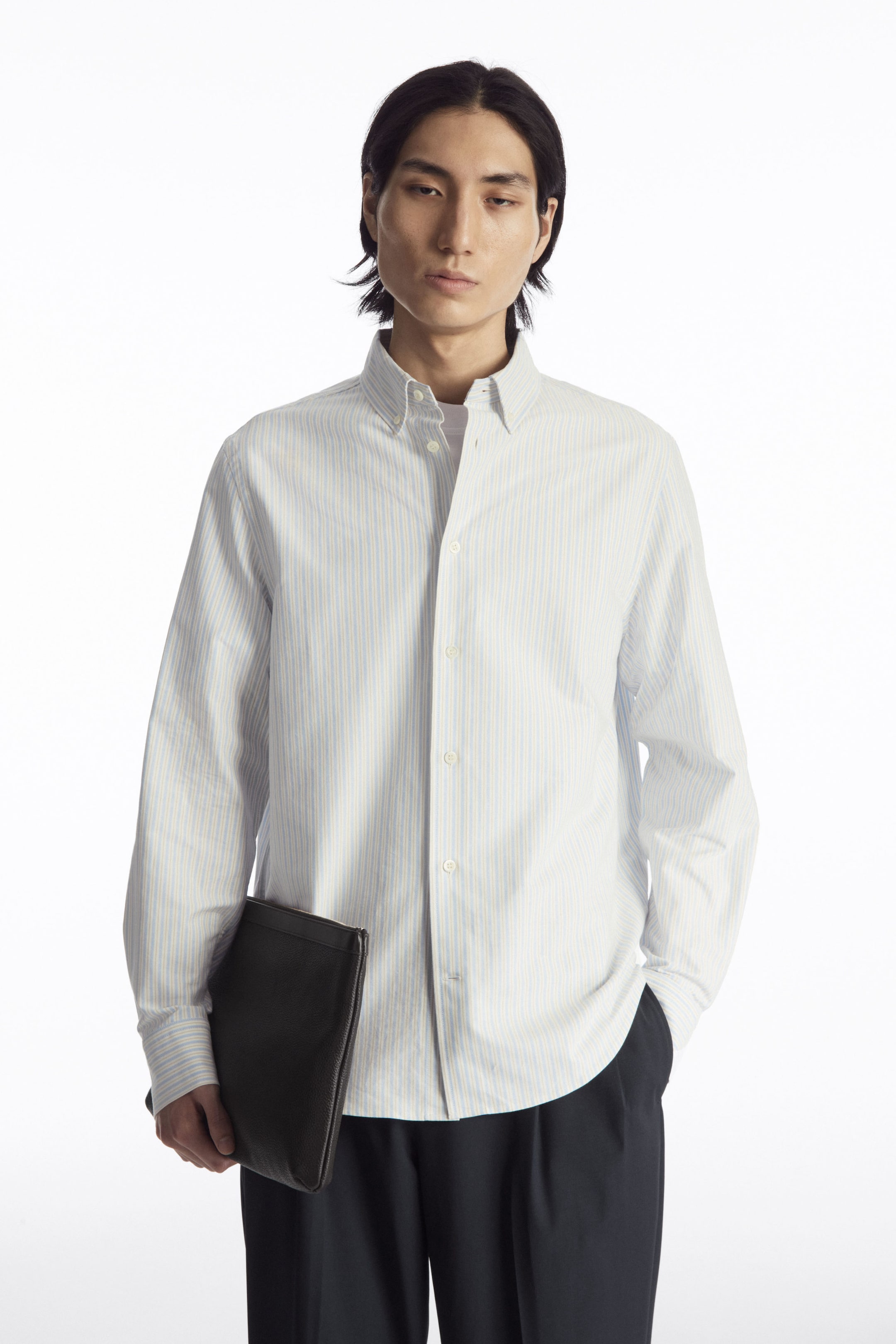 CHEMISE À COL BOUTONNÉ OXFORD REGULAR EN COTON