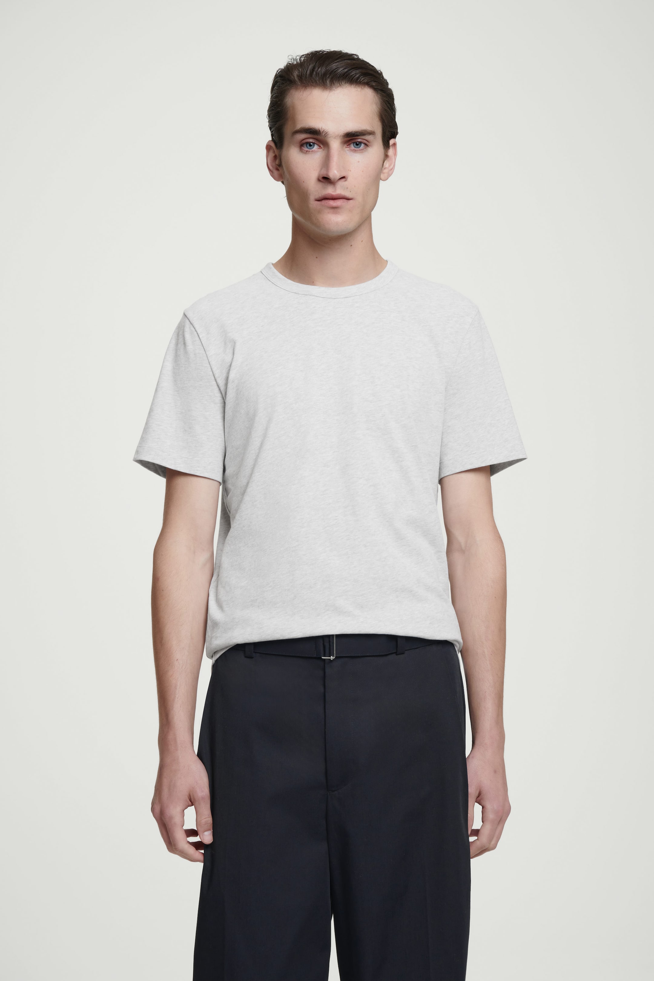 REGULAR LIGHTWEIGHT BRUSHED-COTTON T-SHIRT