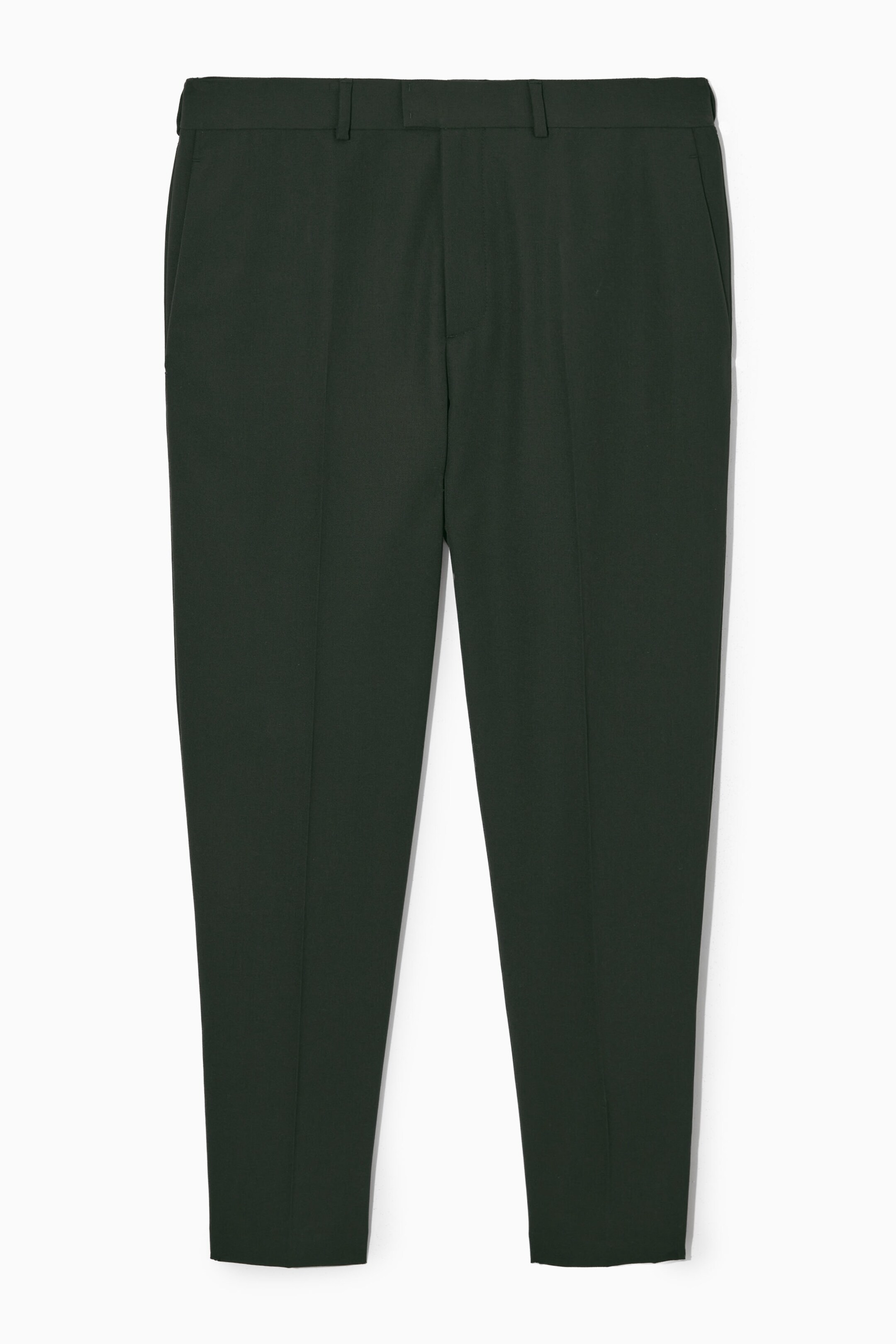 REGULAR-FIT WOOL-BLEND TROUSERS