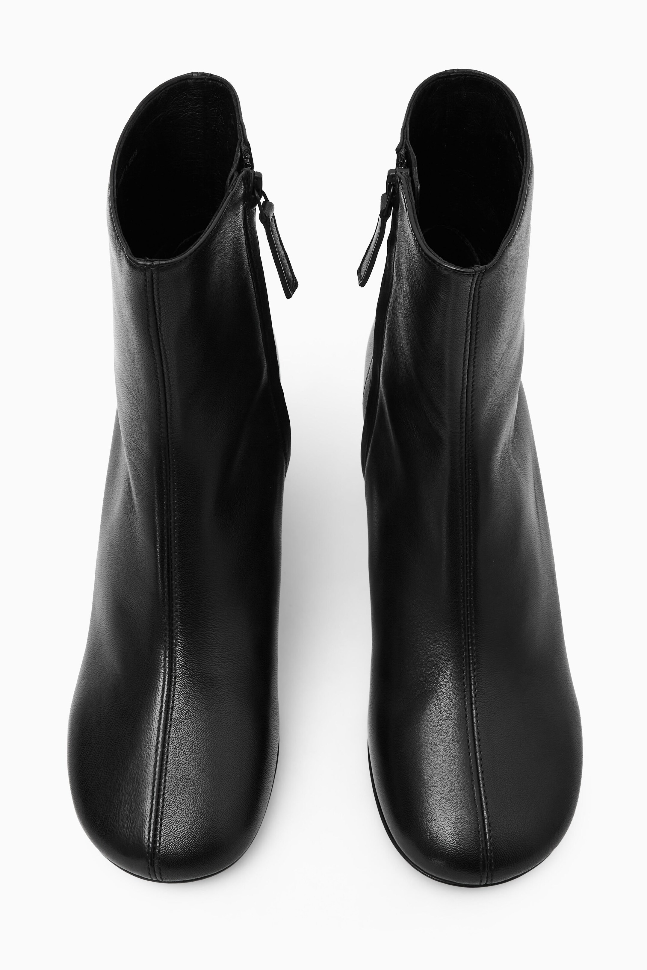 COS black real leather newest ankle boots