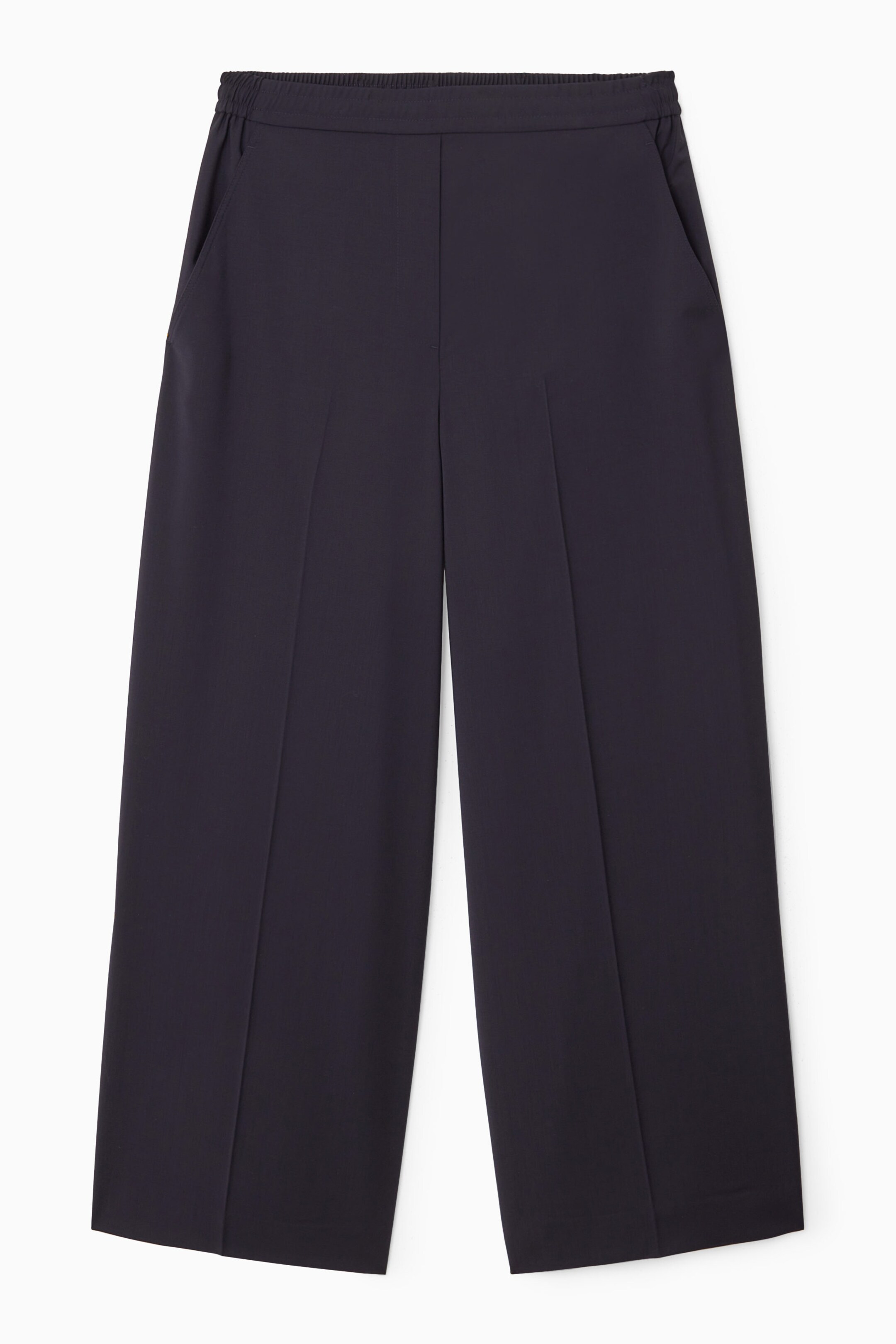 VOLUMINOUS WIDE-LEG WOOL TROUSERS