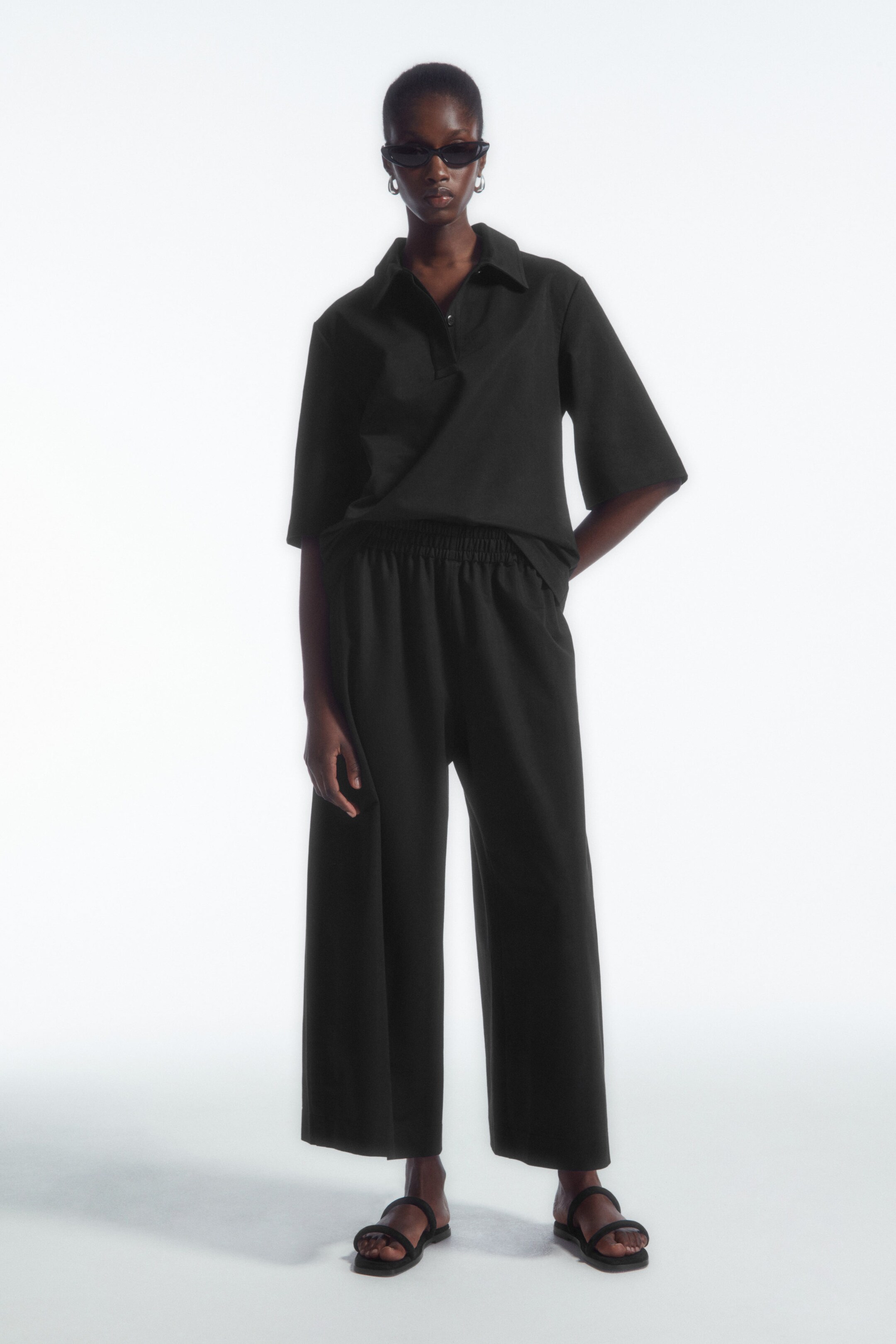 WIDE-LEG JERSEY CULOTTES