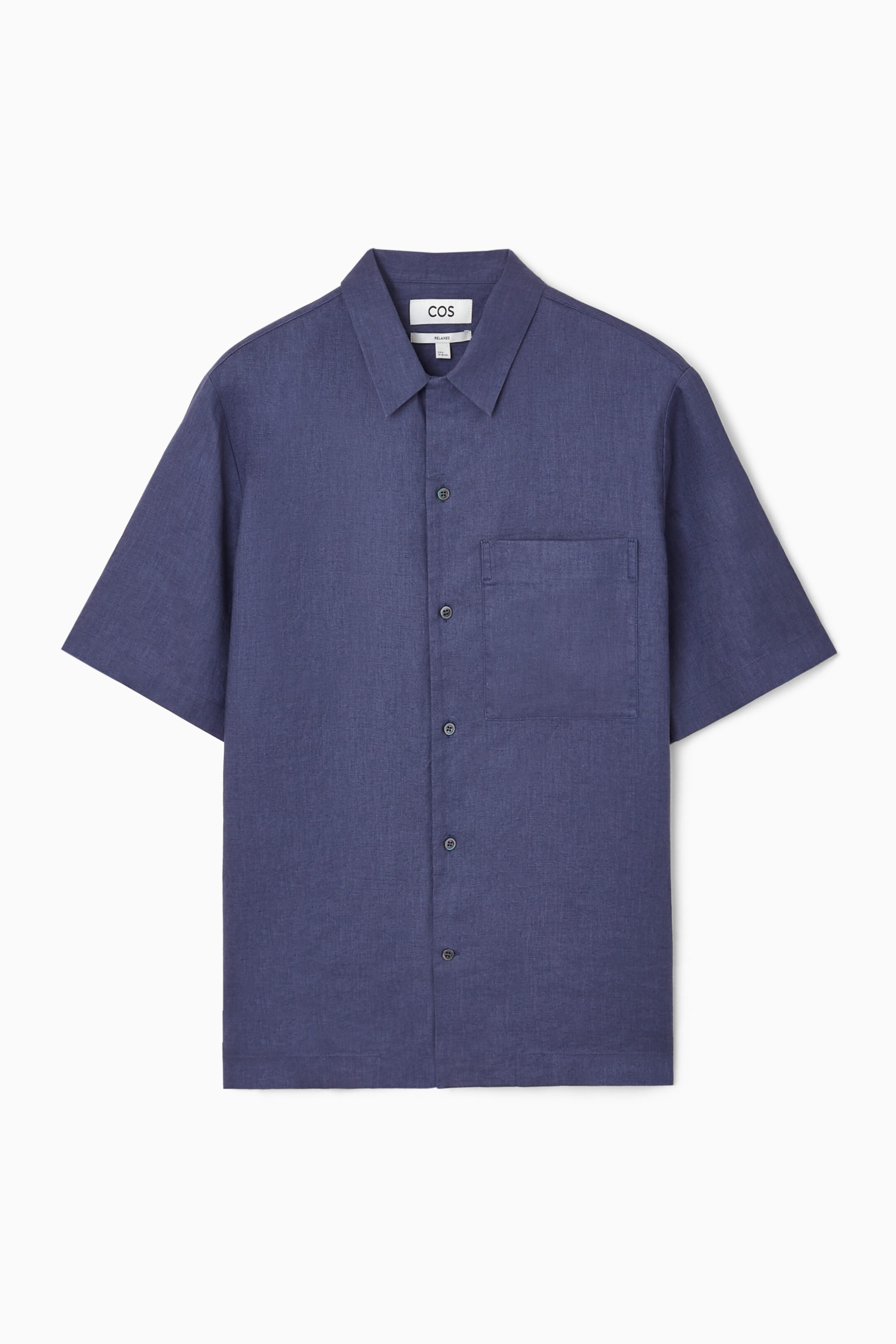 SHORT-SLEEVED LINEN SHIRT