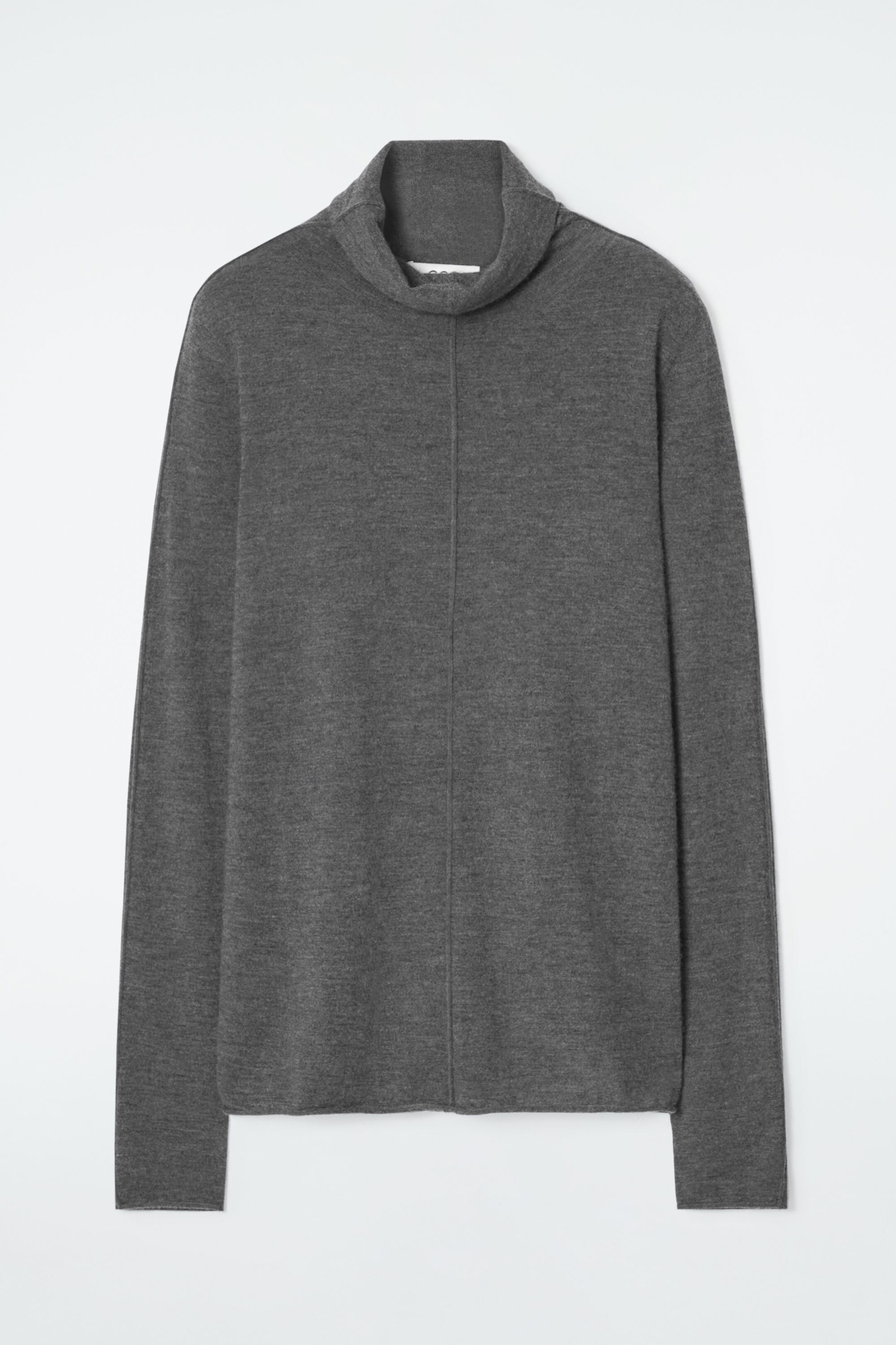 PURE CASHMERE ROLLNECK TOP