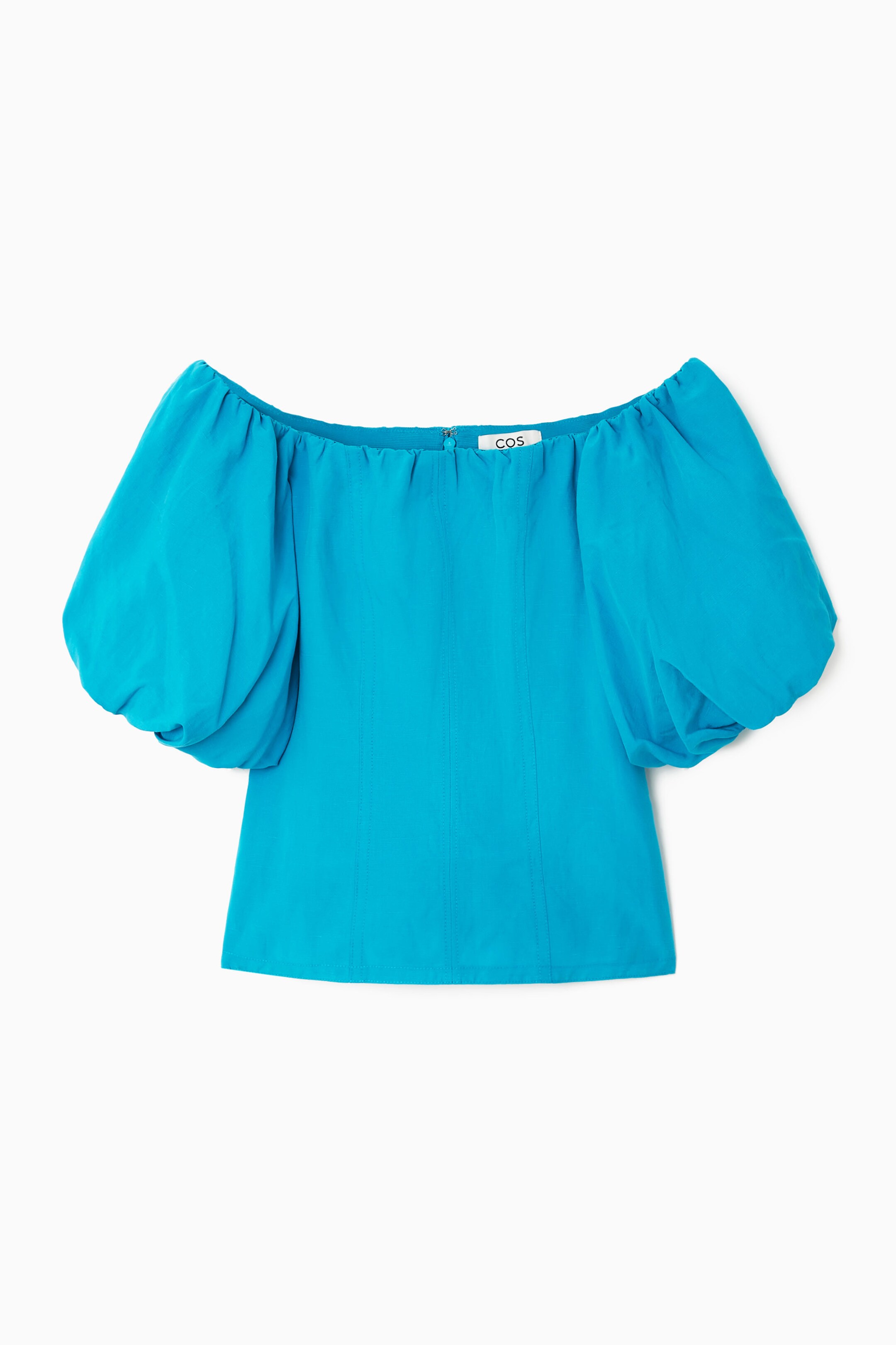 OFF-THE-SHOULDER PUFF-SLEEVE TOP