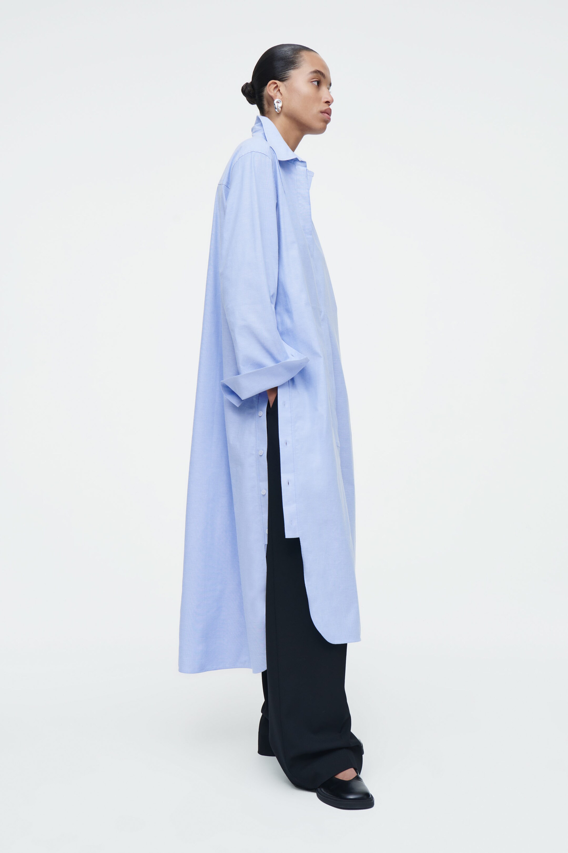 ASYMMETRIC DECONSTRUCTED SHIRT DRESS