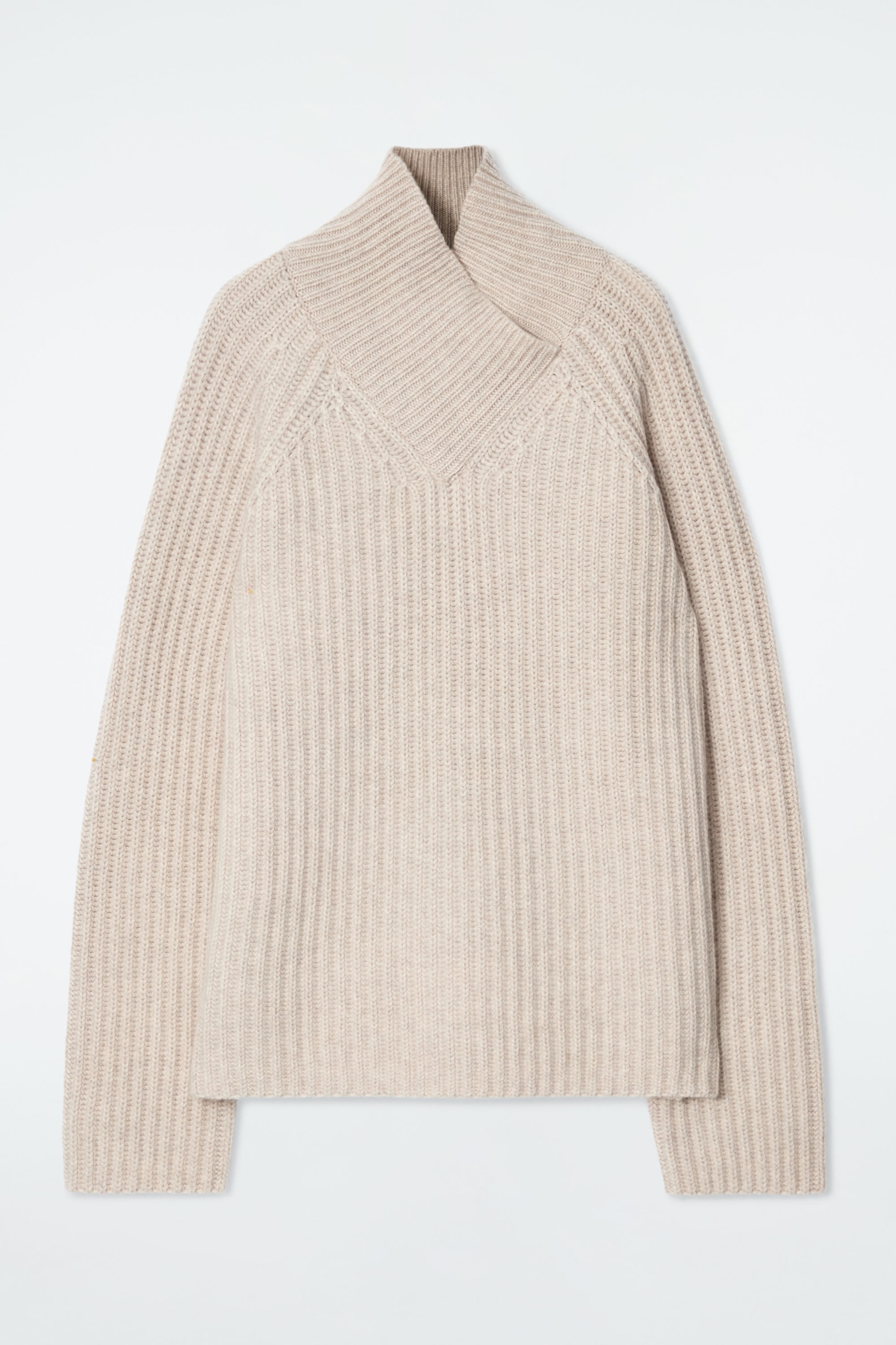 WRAPCOLLAR PURE CASHMERE JUMPER