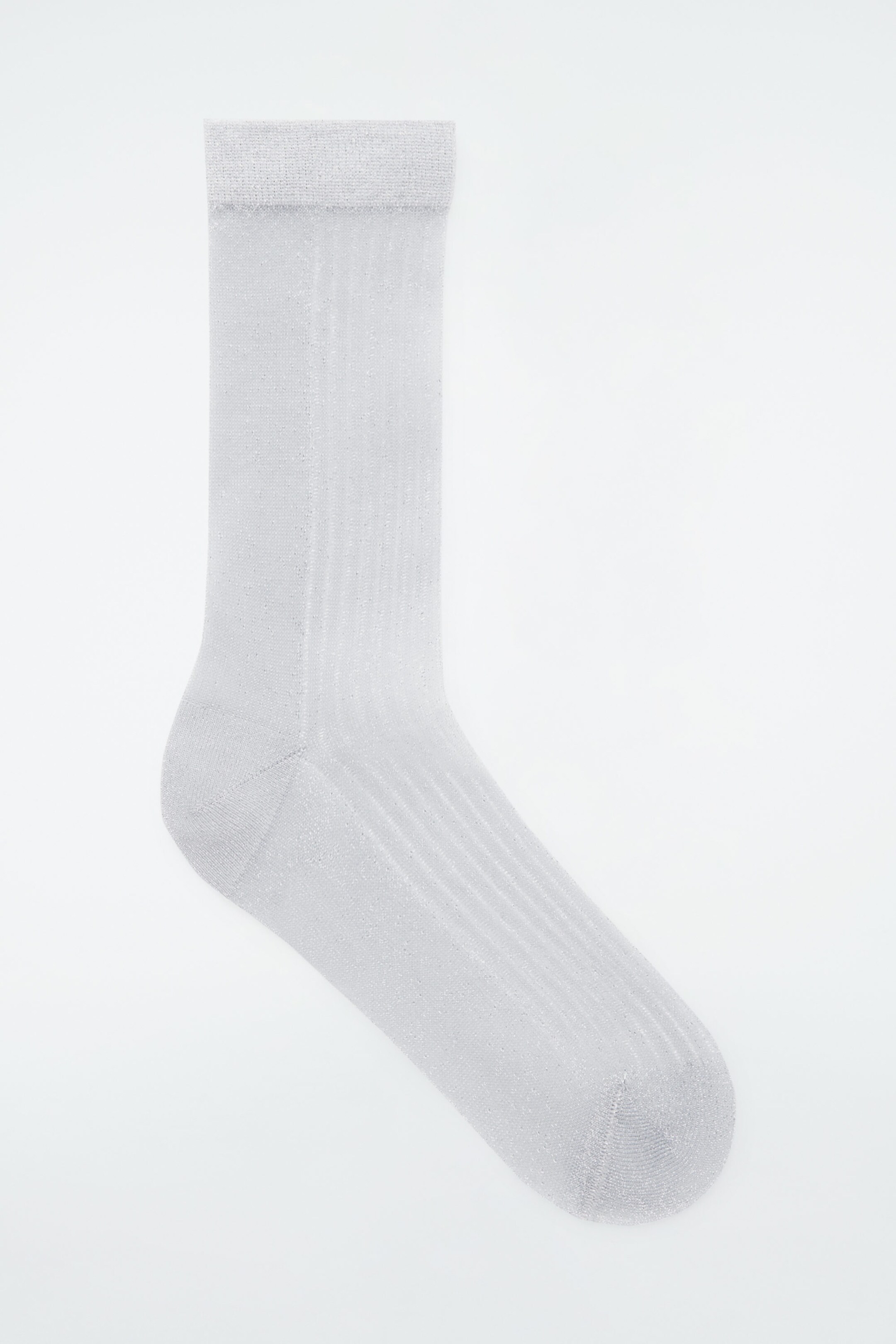 RIBBED SHEER SOCKS