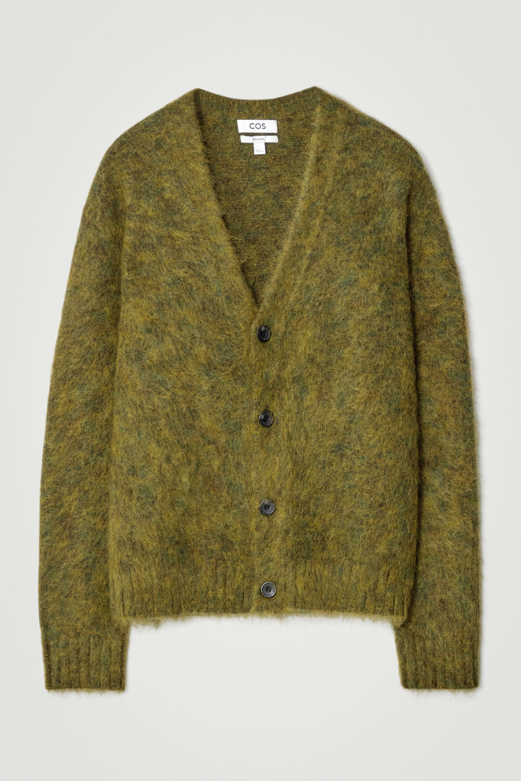 SPACE-DYED MOHAIR-BLEND CARDIGAN