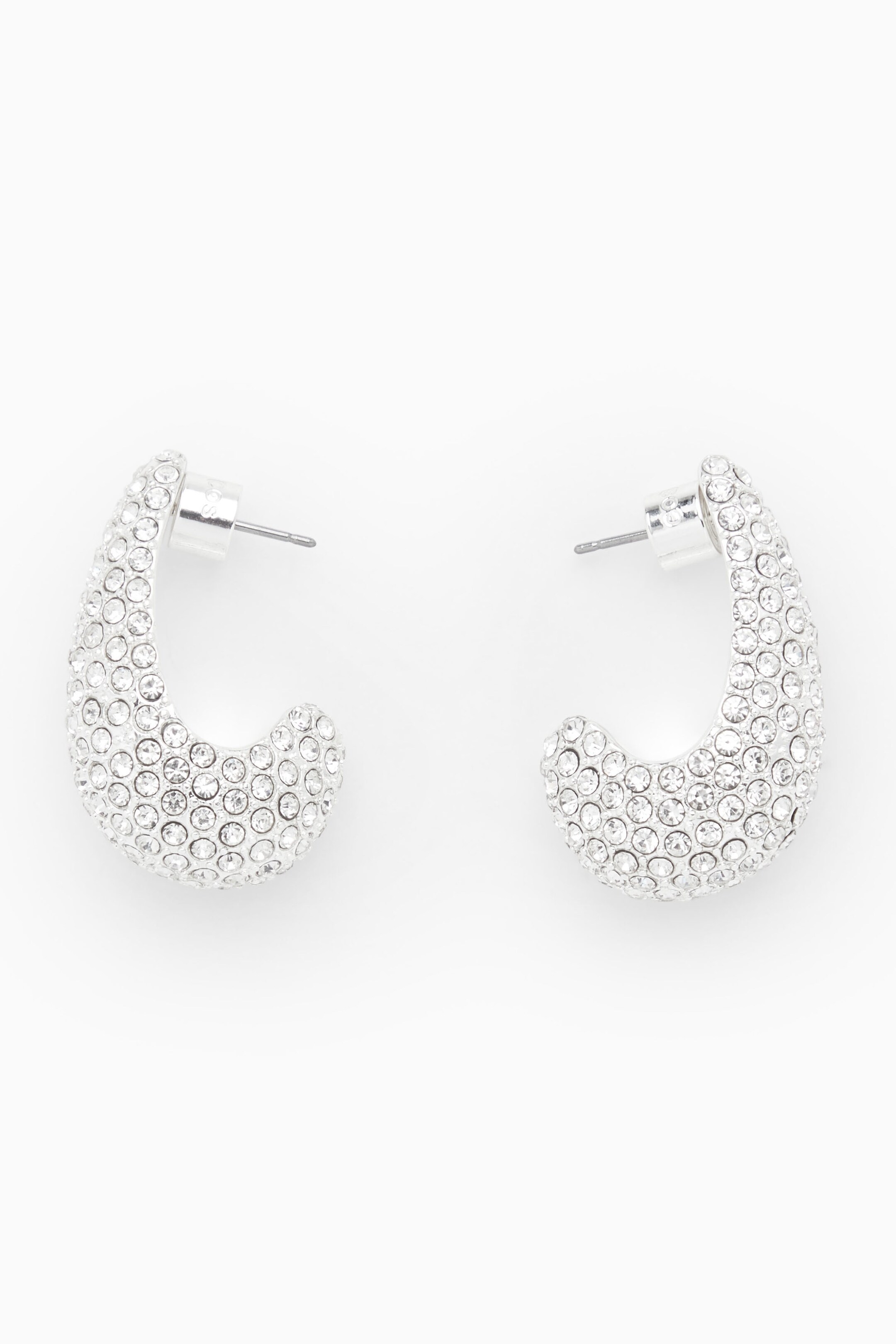 PENDANTS D'OREILLES ARRONDIS STRASS