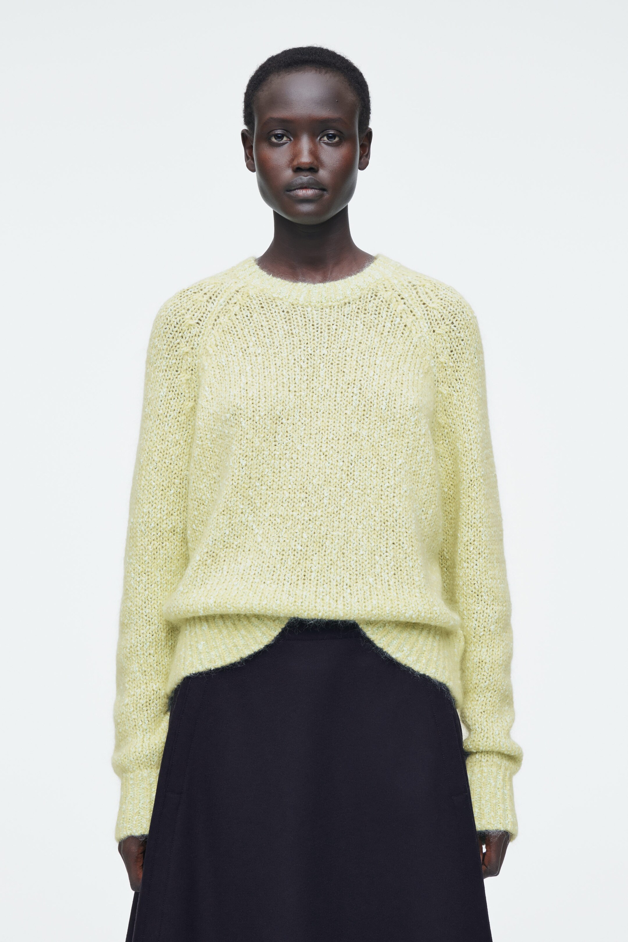 FLECKED MOHAIR-BLEND JUMPER