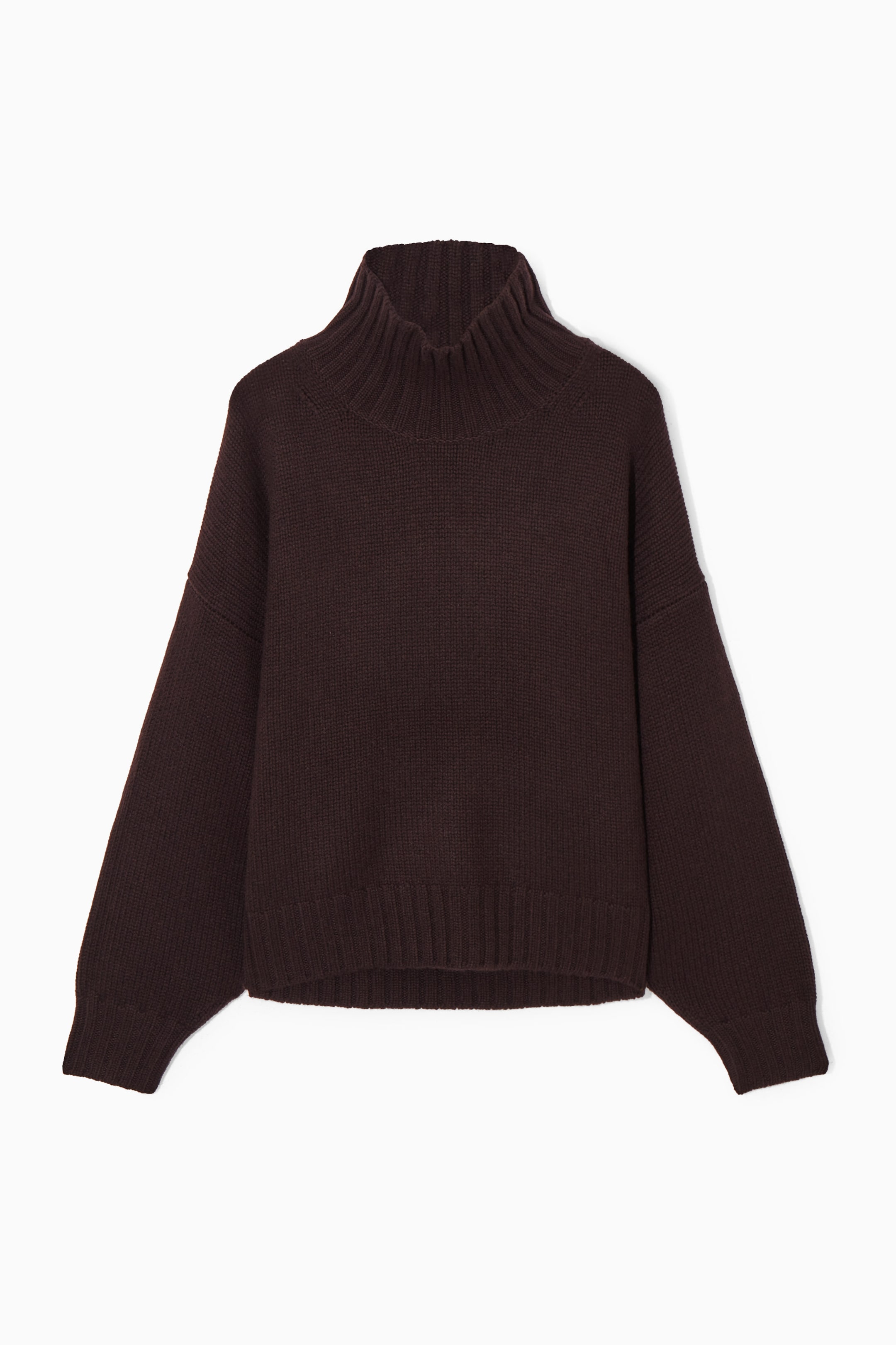 CHUNKY PURE CASHMERE TURTLENECK JUMPER