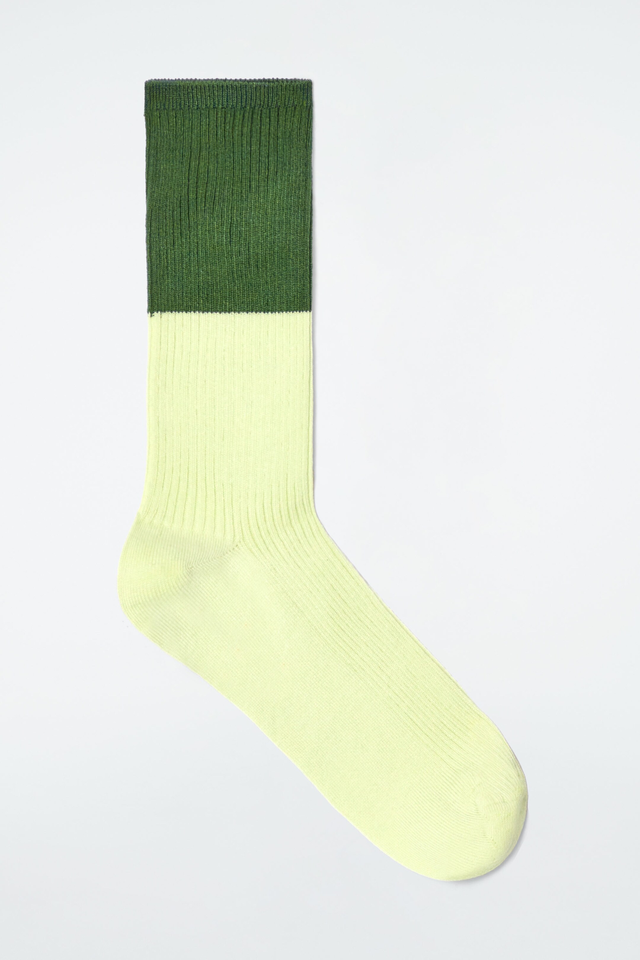 COLOUR-BLOCK COTTON SOCKS