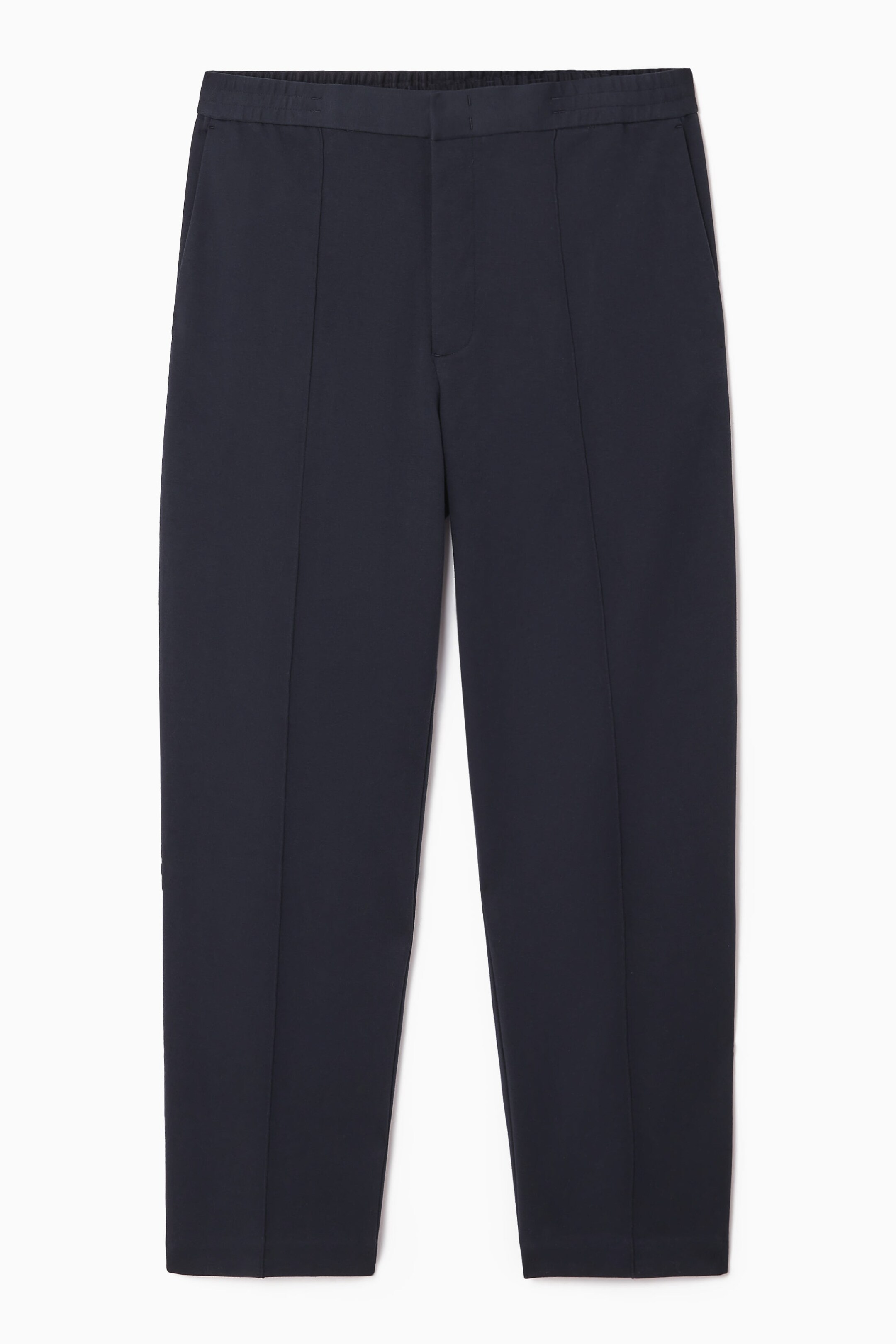 PINTUCKED PULL-ON JERSEY PANTS