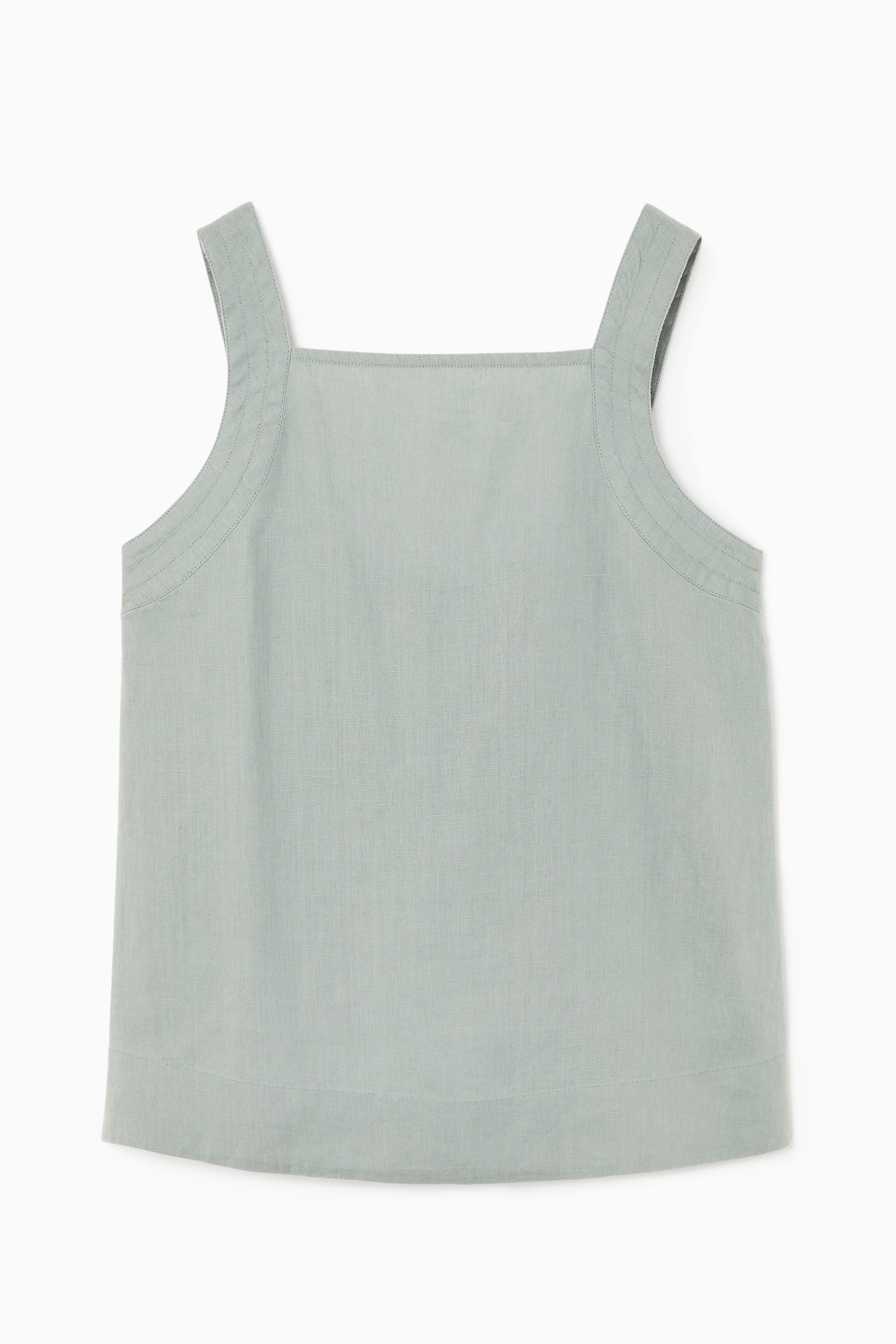 TIE-BACK LINEN TOP