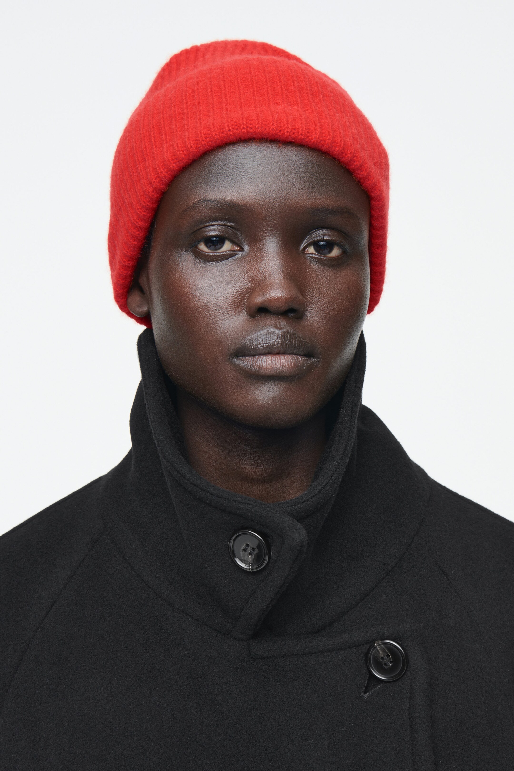 RIBBED WOOL AND CASHMERE BEANIE