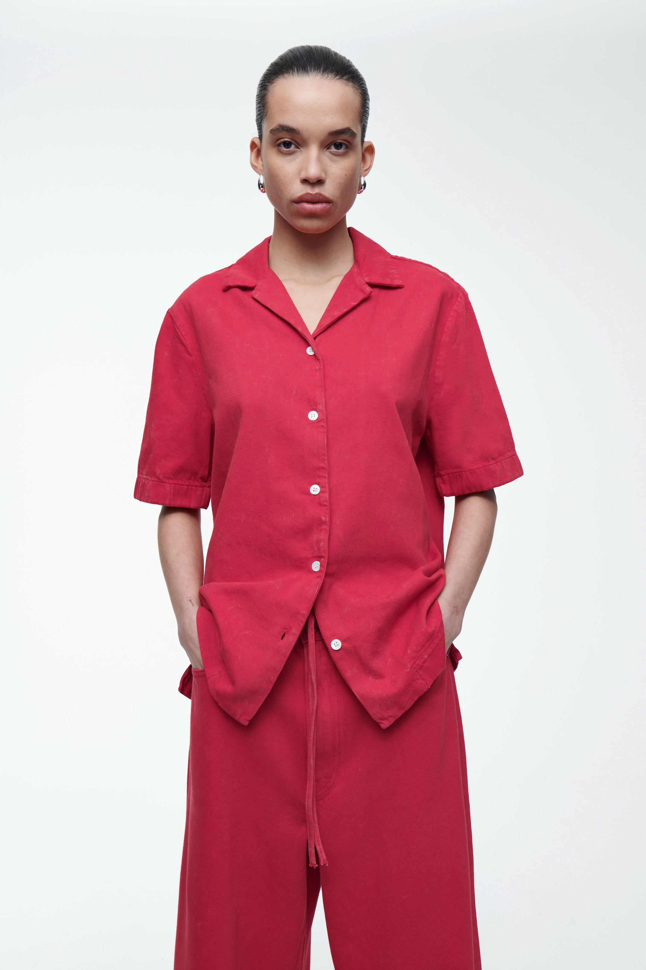 GARMENT-DYED RESORT SHIRT