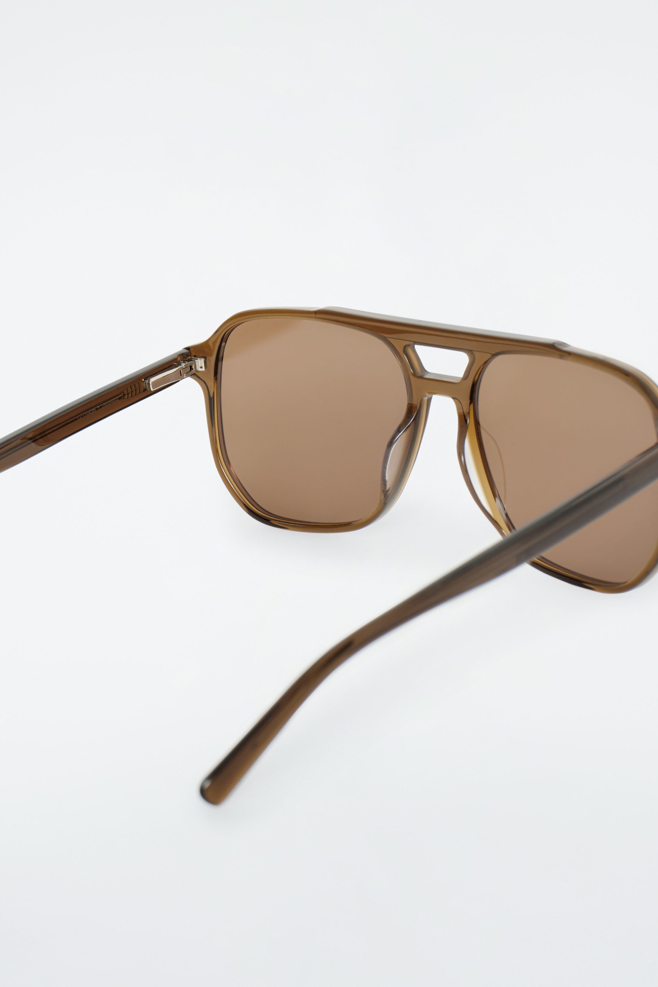 OVERSIZED SQUARE-FRAME AVIATOR SUNGLASSES