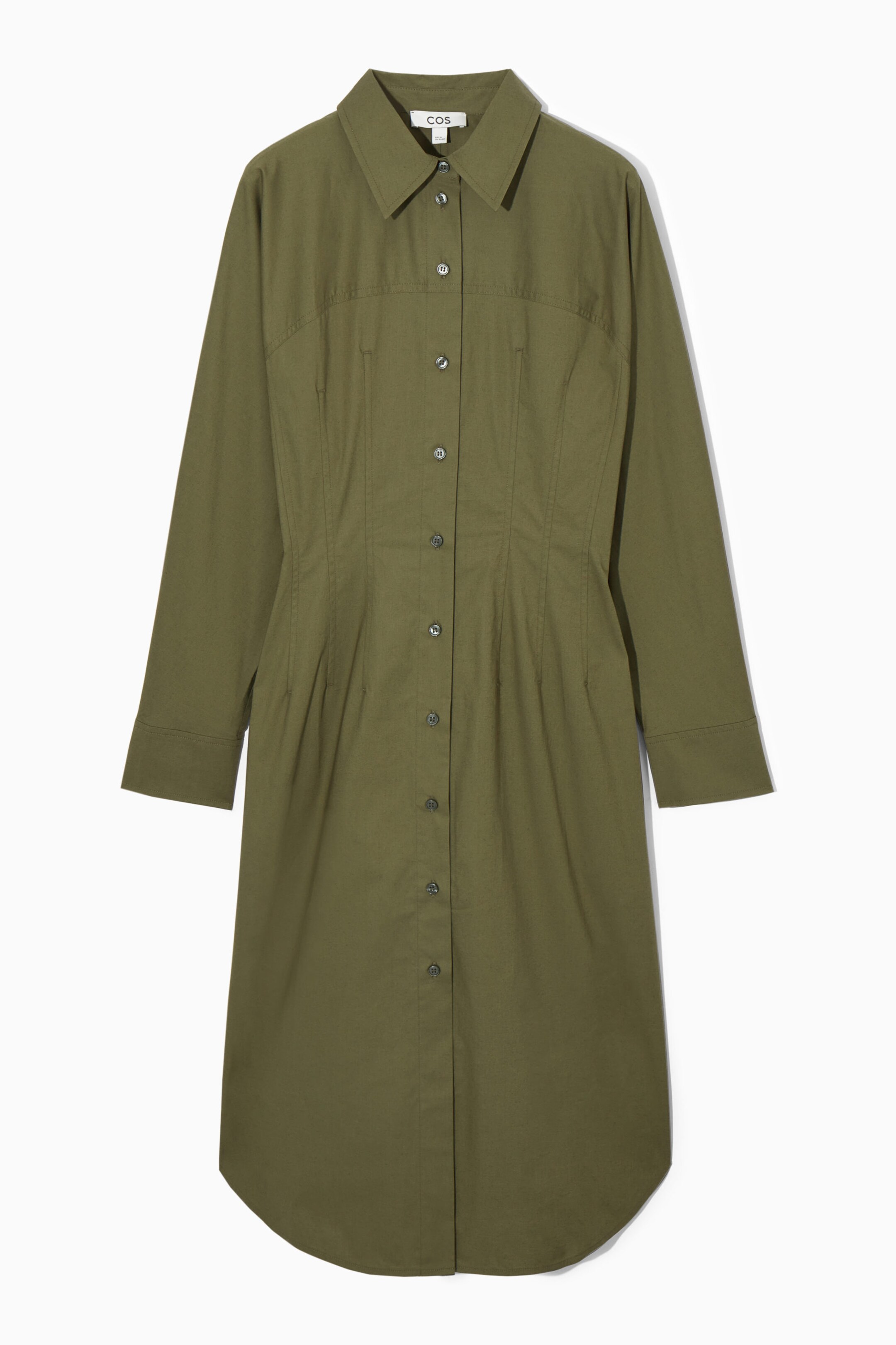 Cos green best sale shirt dress