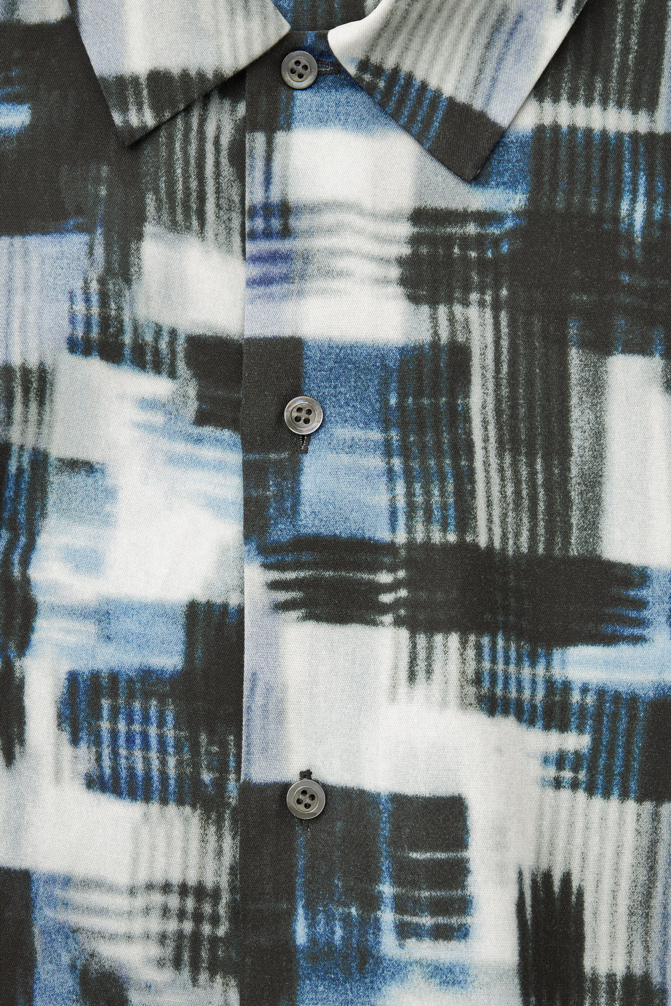 BRUSHSTROKE-PRINT SHIRT