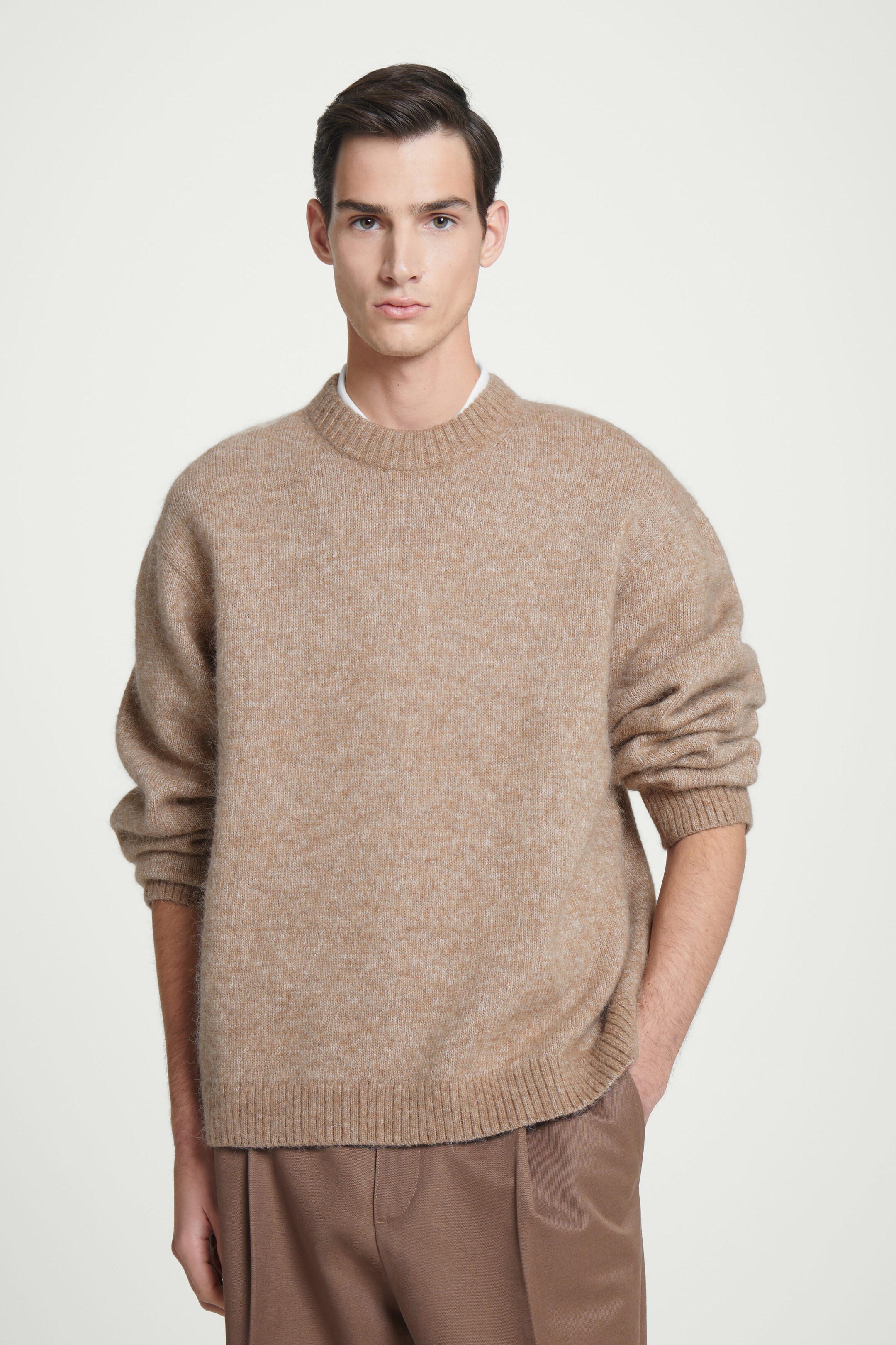 OVERSIZED-PULLOVER AUS ALPAKA-MIX