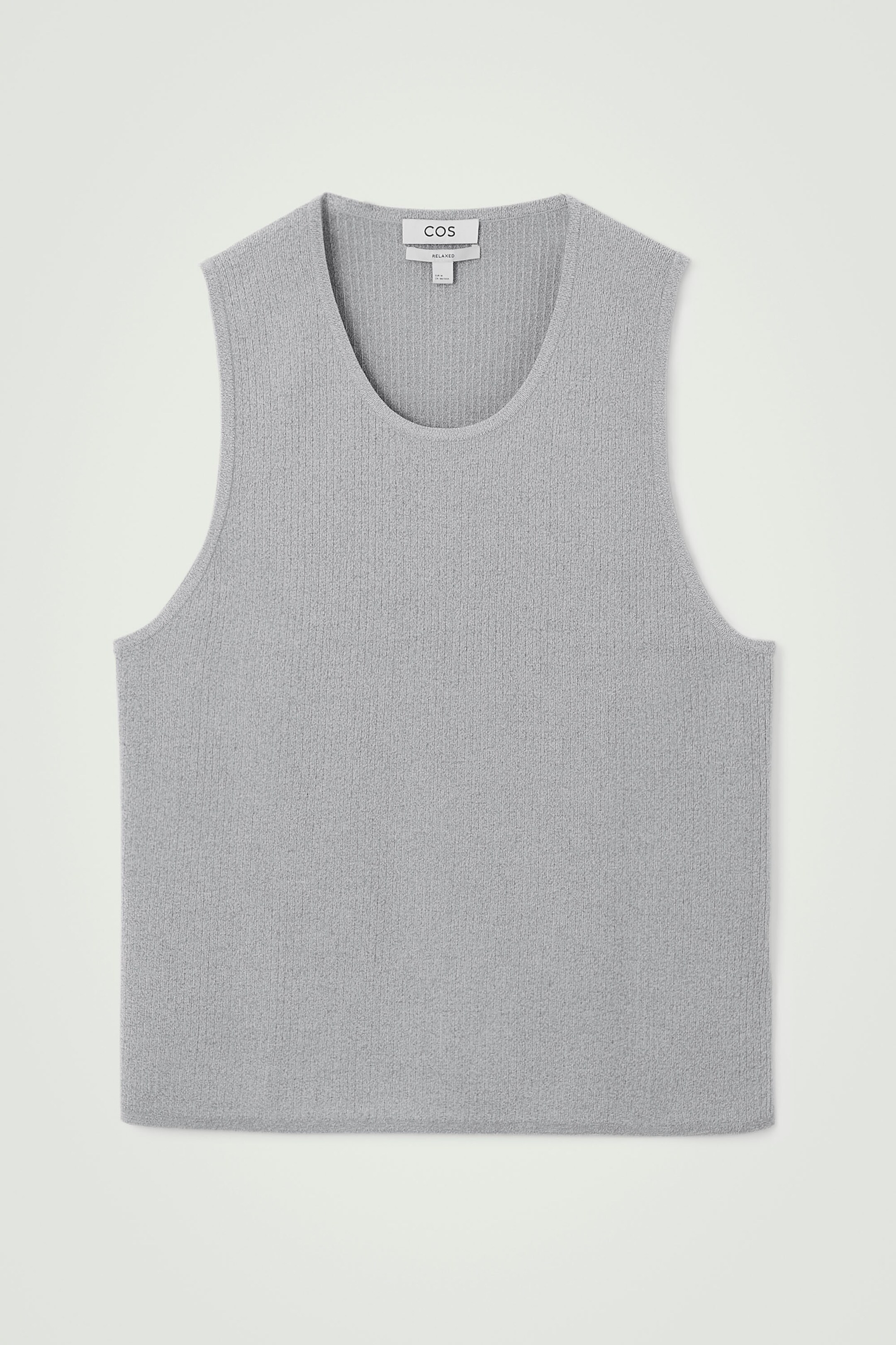 RIBBED-KNIT CREW-NECK TANK TOP