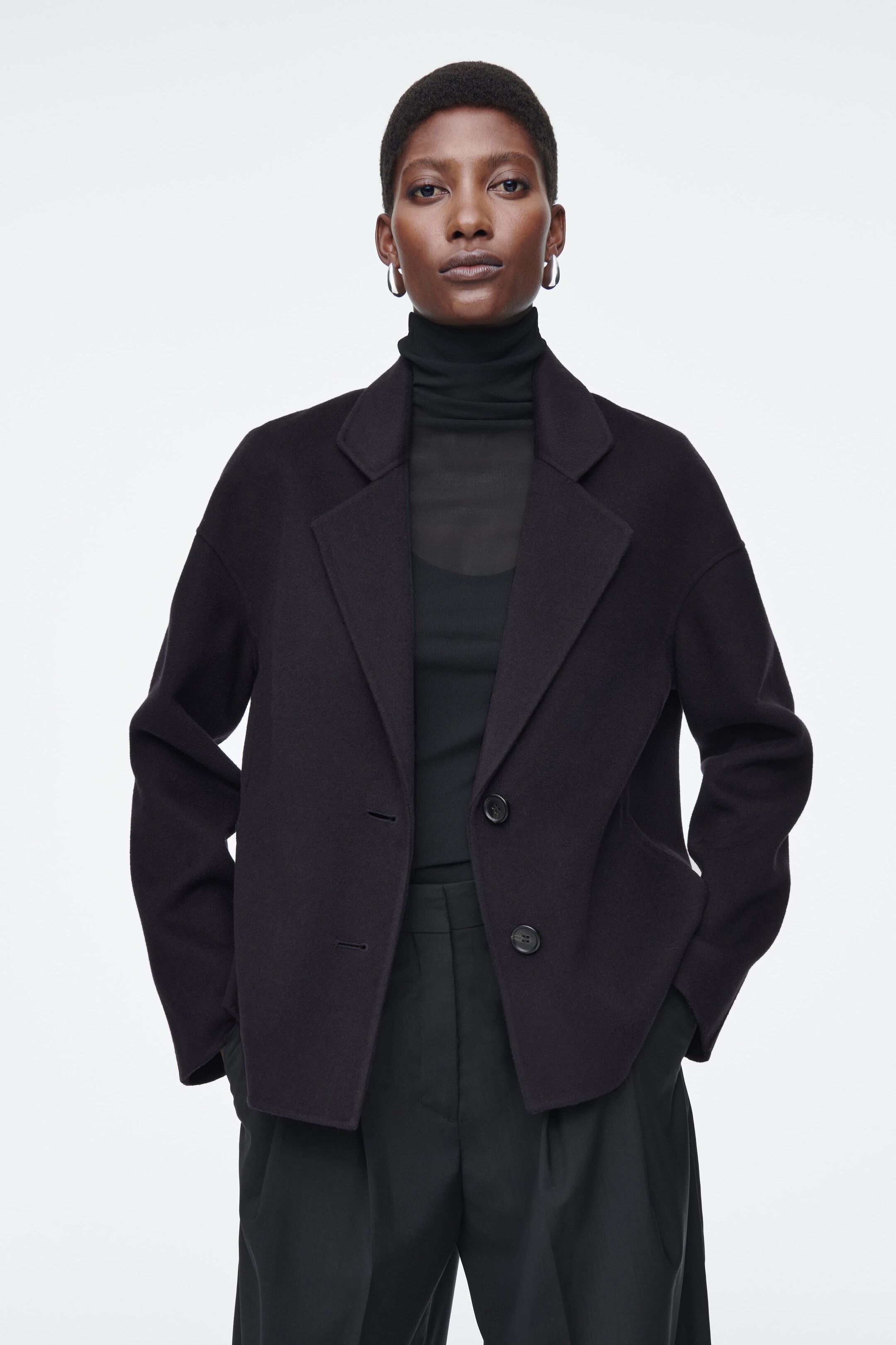 TAILORED DOUBLE-FACED WOOL JACKET