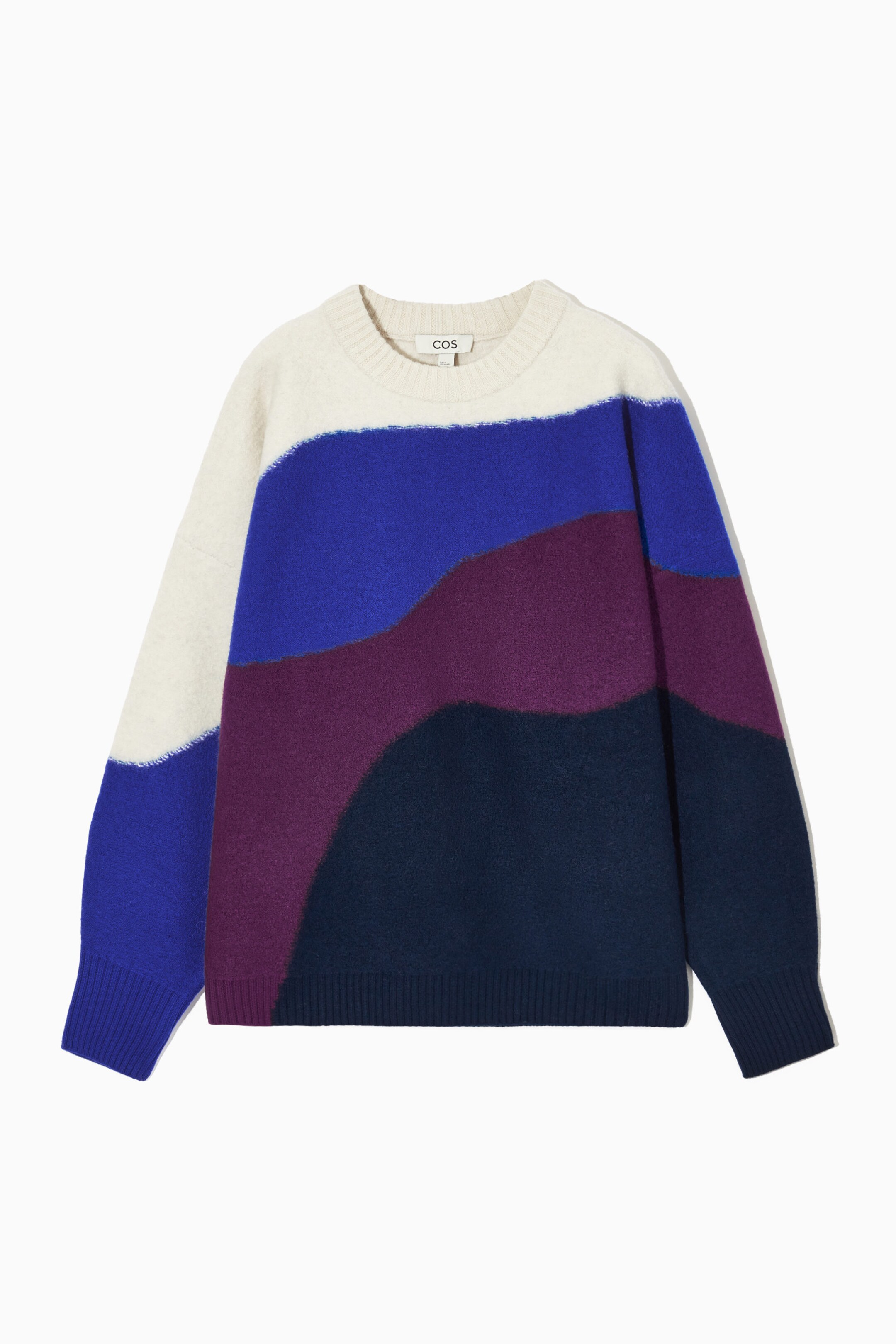 OVERSIZED INTARSIA WOOL JUMPER