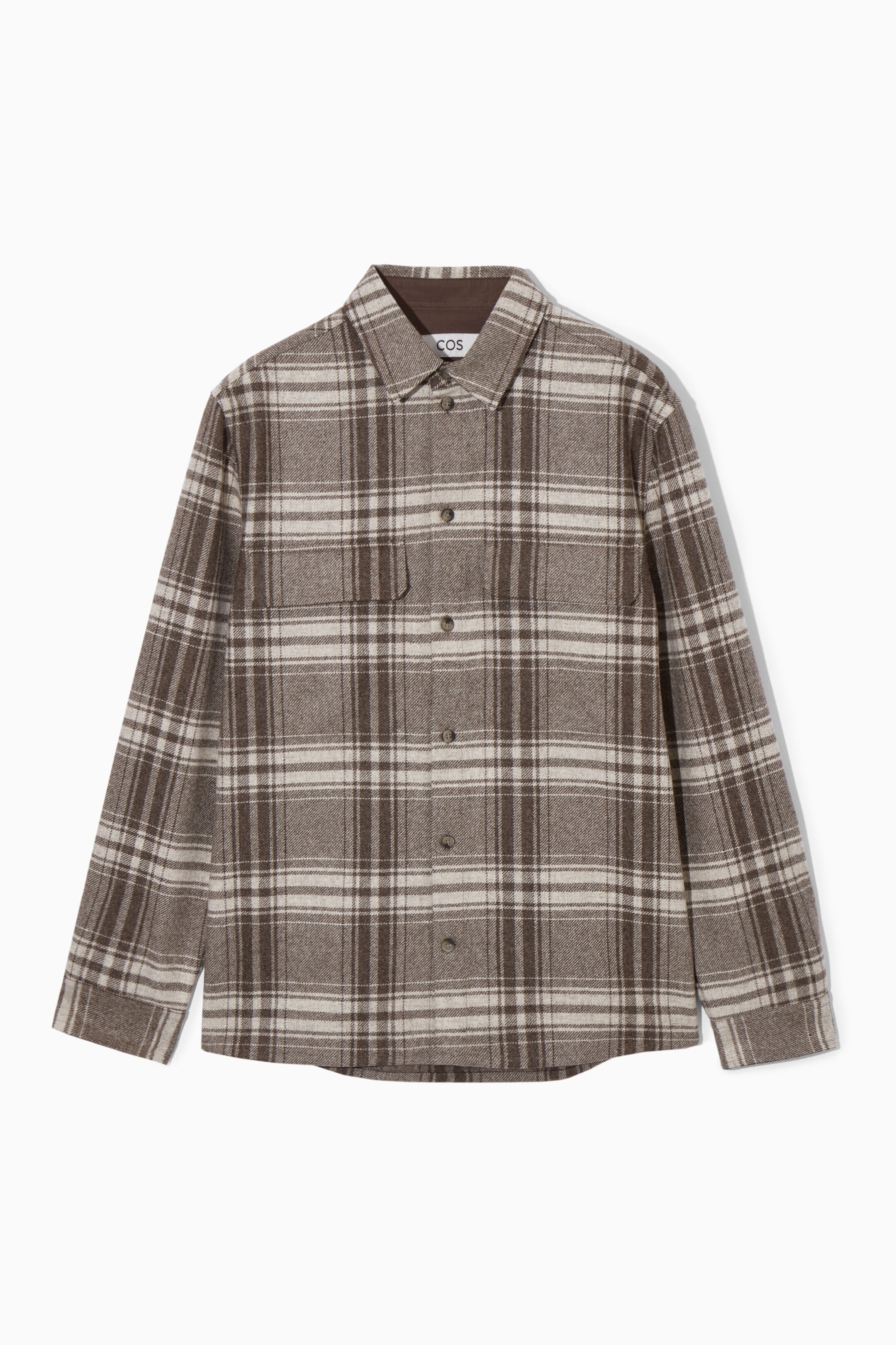 REGULAR CHECKED WOOL-FLANNEL OVERSHIRT