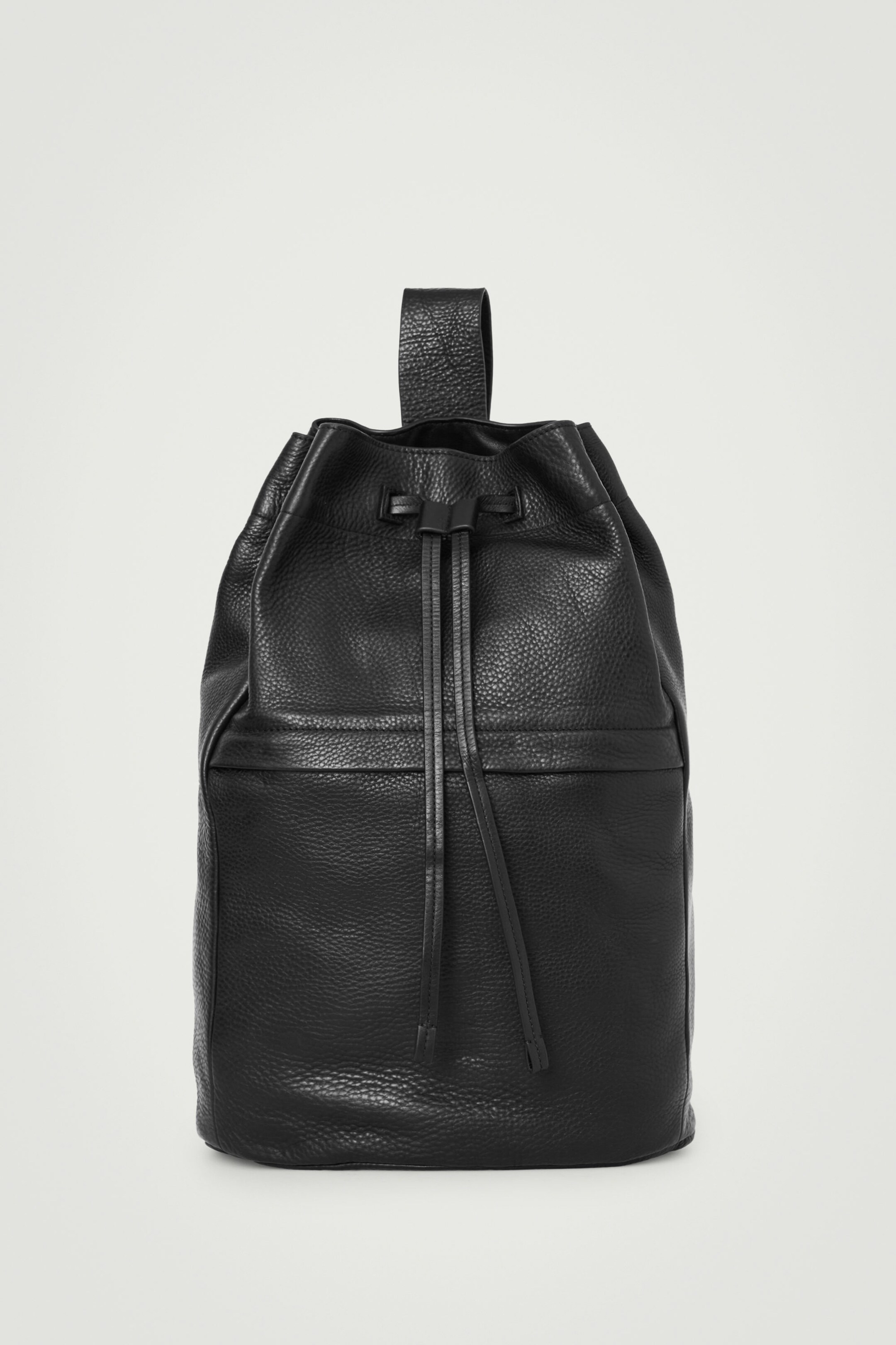 SAC FAÇON DUFFLE BAG À CORDON DE SERRAGE - CUIR