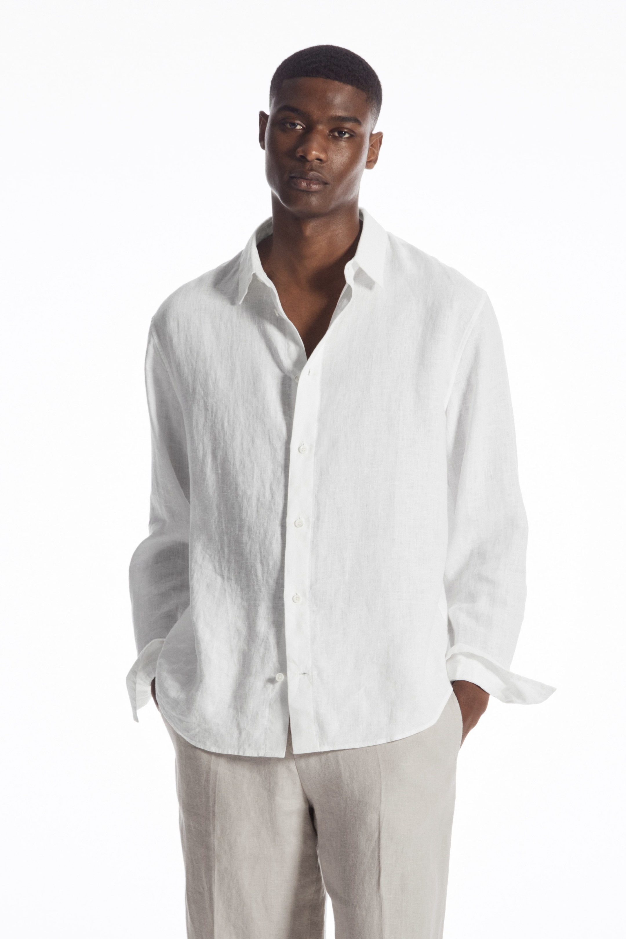 LINEN LONG-SLEEVED SHIRT